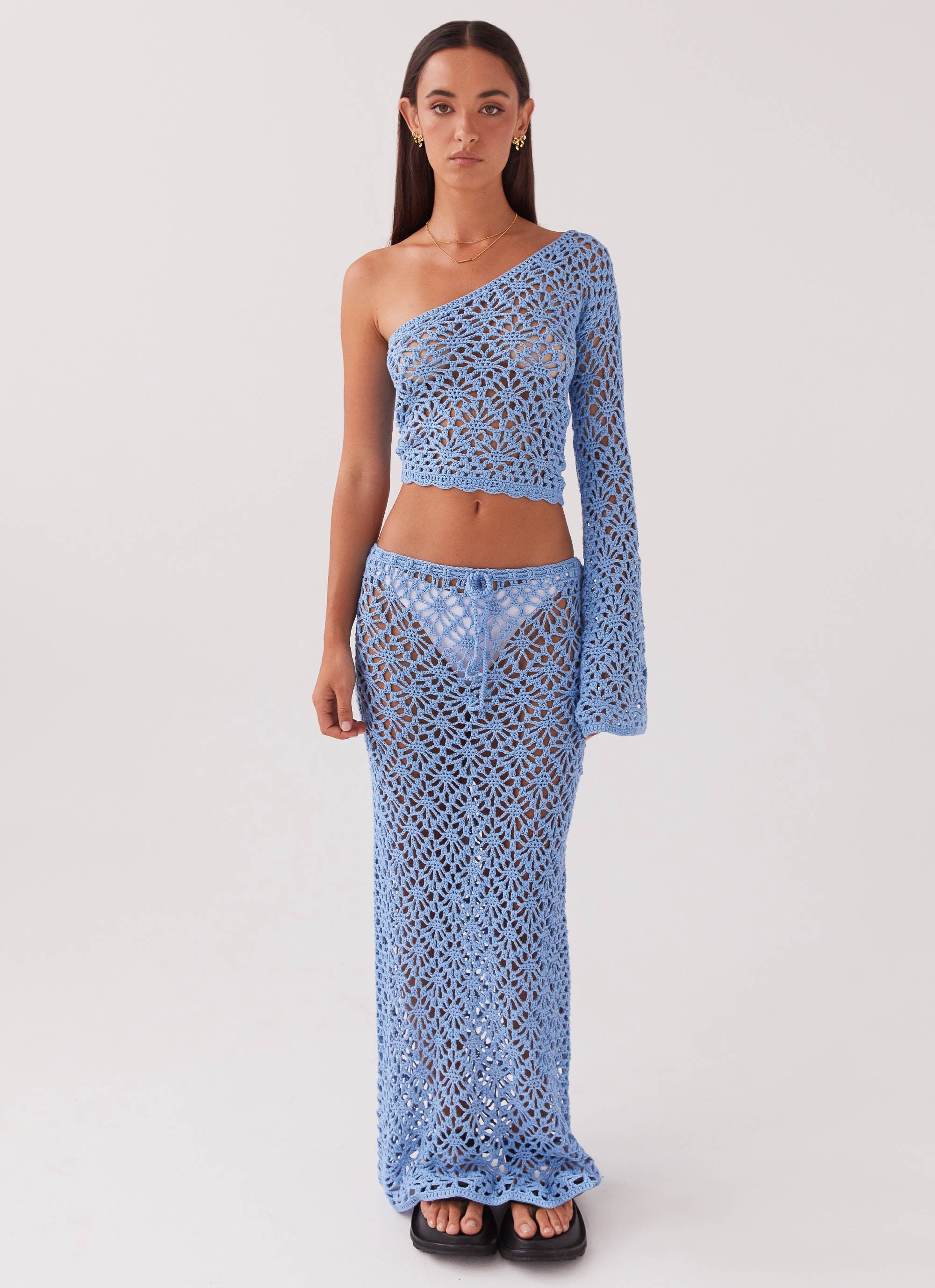 Merliah Crochet Top - Blue