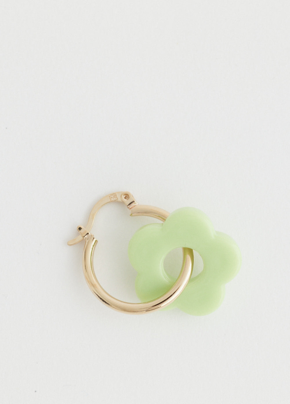 Hoop And Flower Earring