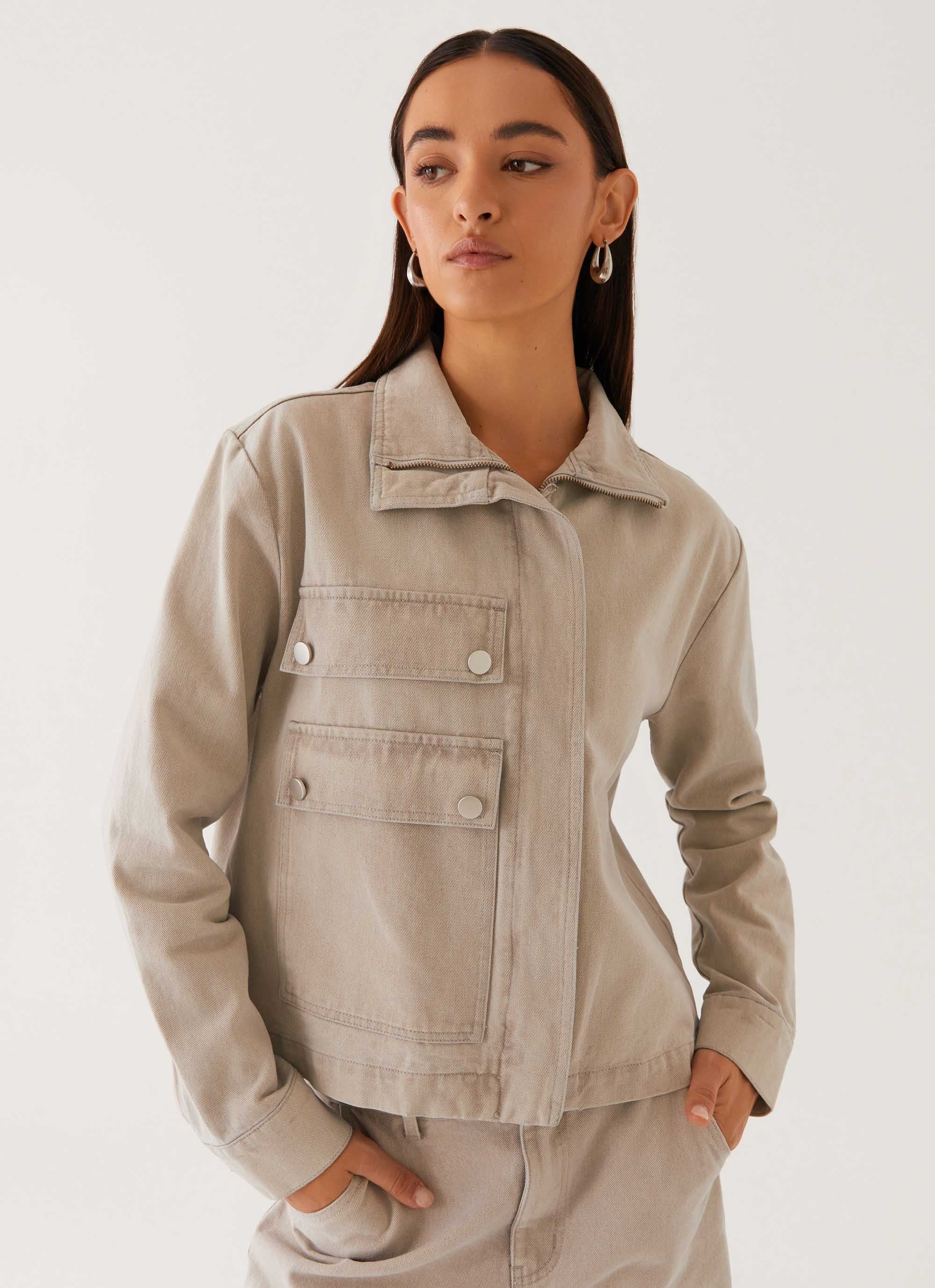 Milani Denim Jacket - Grey