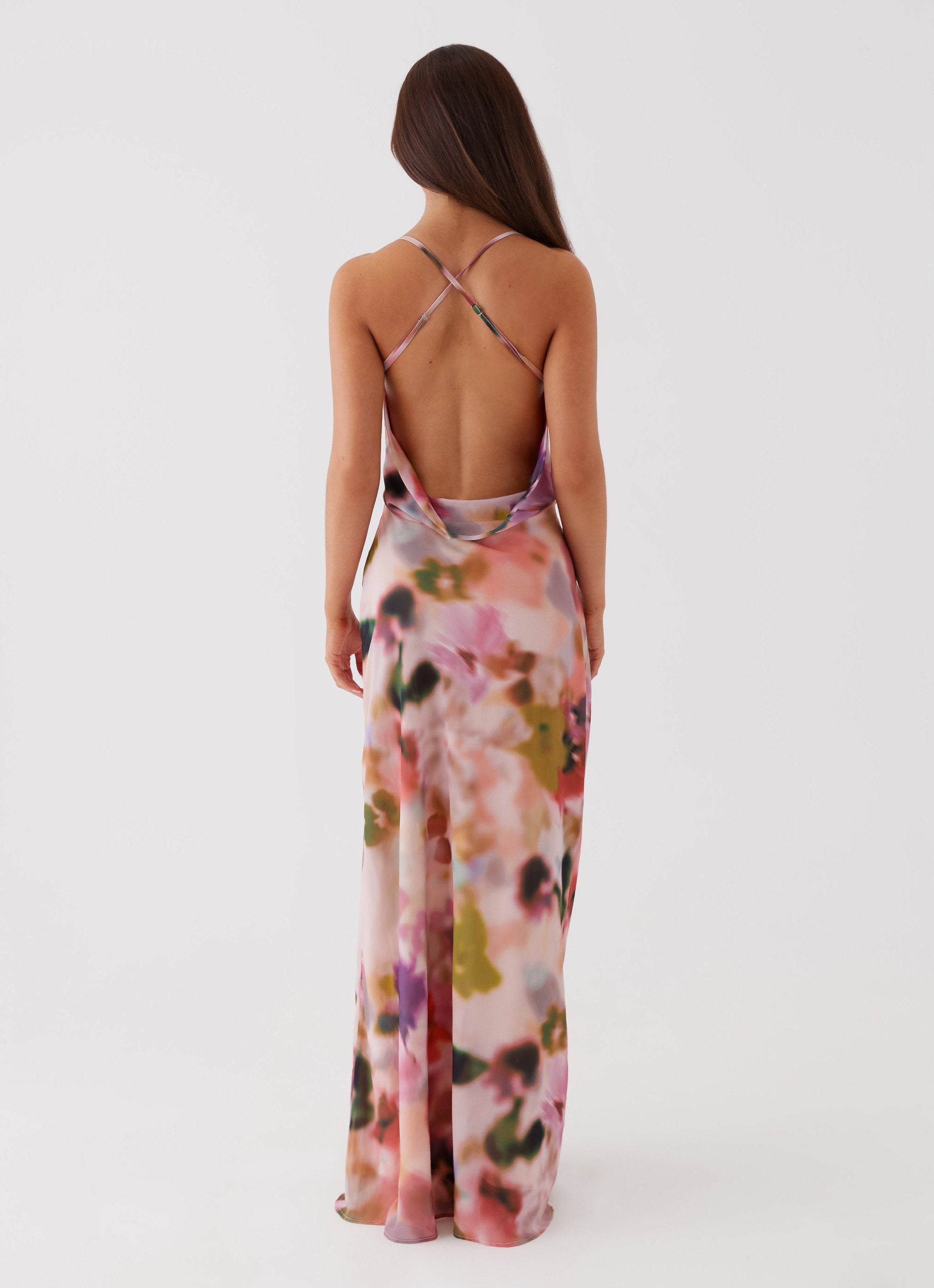 Abigail Cowl Maxi Dress - Mystic Meadow