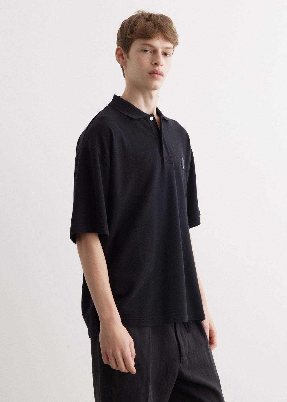 Bold Fox Head Patch Oversized Polo