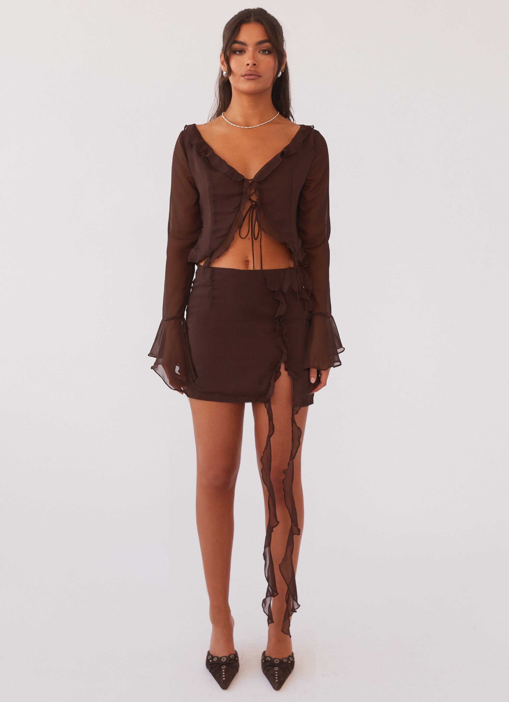 My Favourite Part Mini Skirt - Dark Mocha