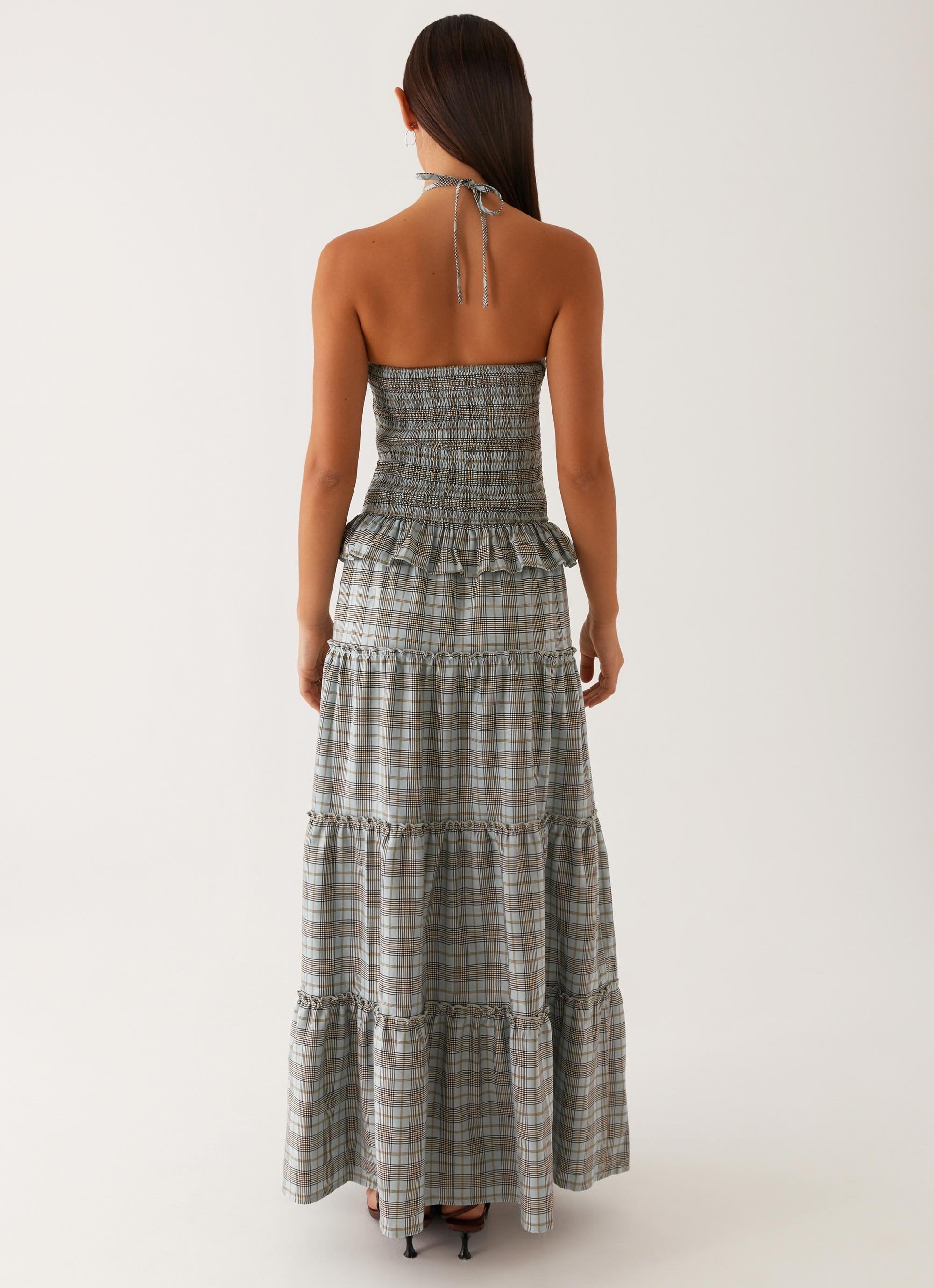 Picture This Maxi Dress - Check