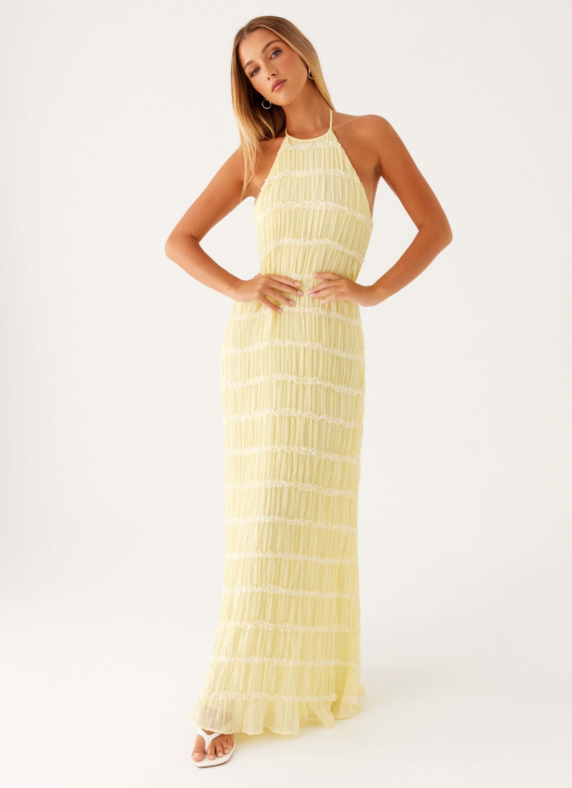 Aullie Maxi Dress - Yellow