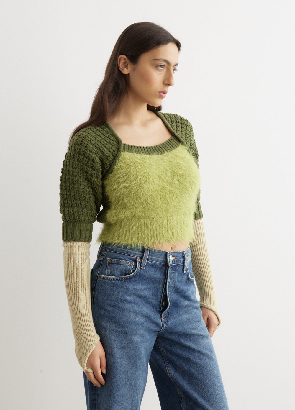 Furry Chunky Knit Top