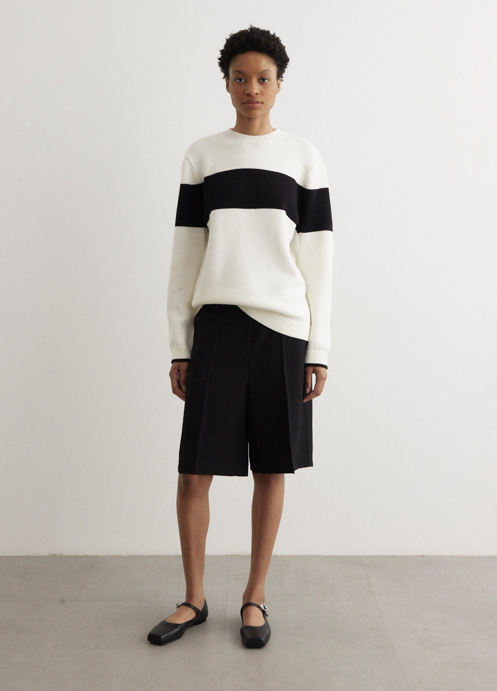 Contrast Stripe Knit