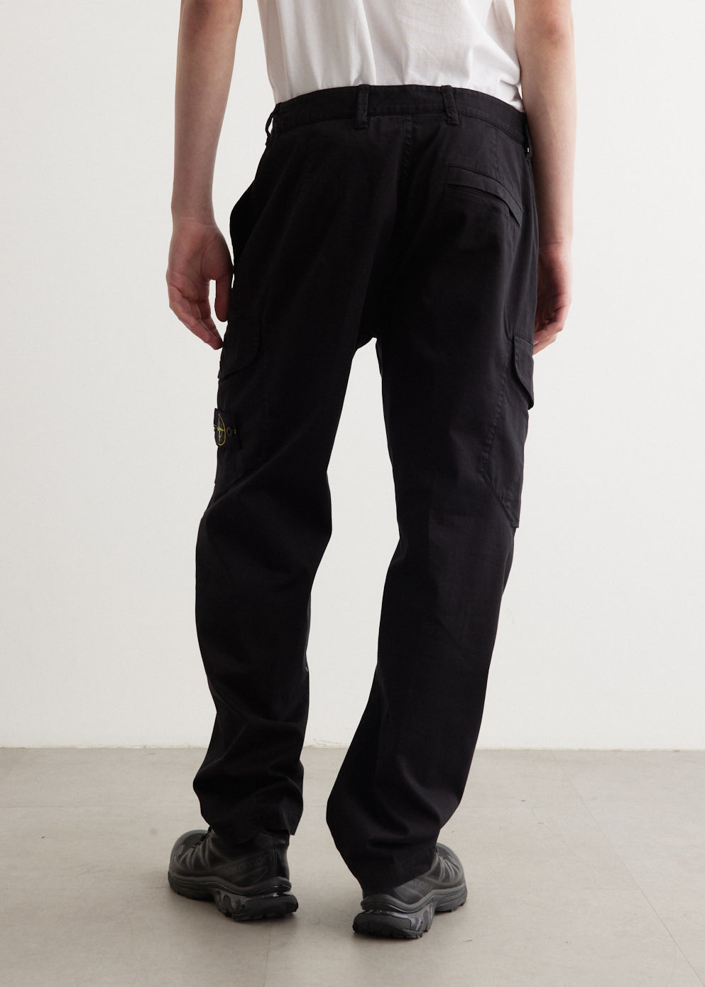 Regular Fit Satin Cotton Cargo Pants