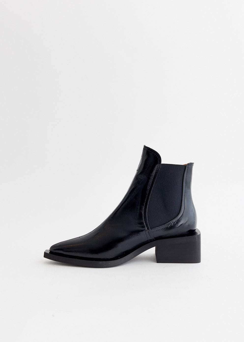 Chunky Buckle Chelsea Boots