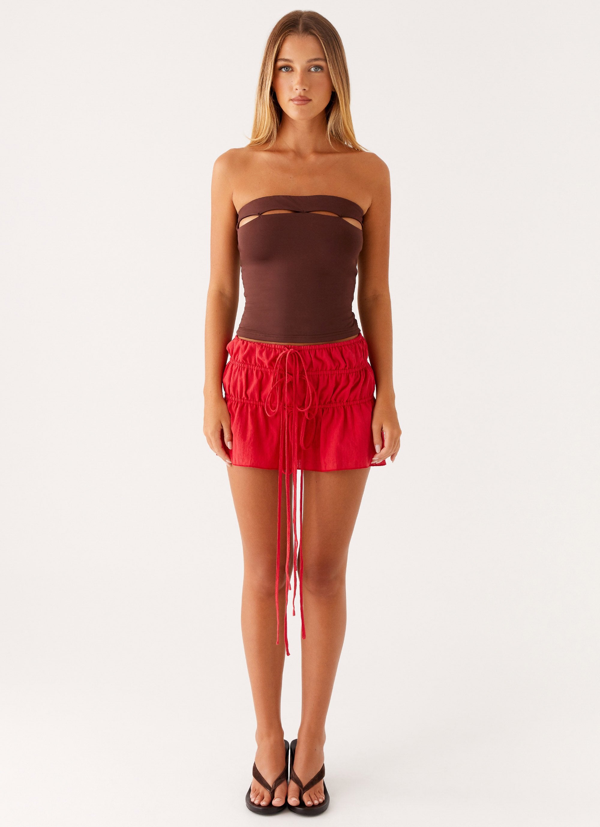 Fia Tube Top - Chocolate