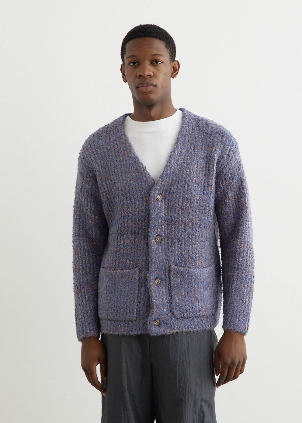 Mix Boucle Cardigan