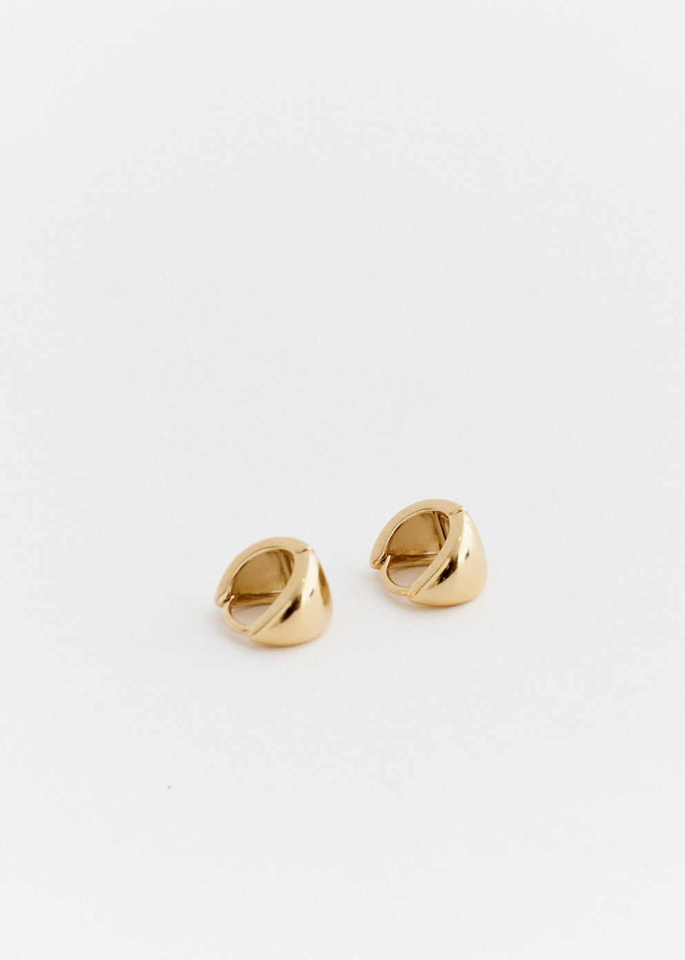 Wide Drop Hoop Earrings