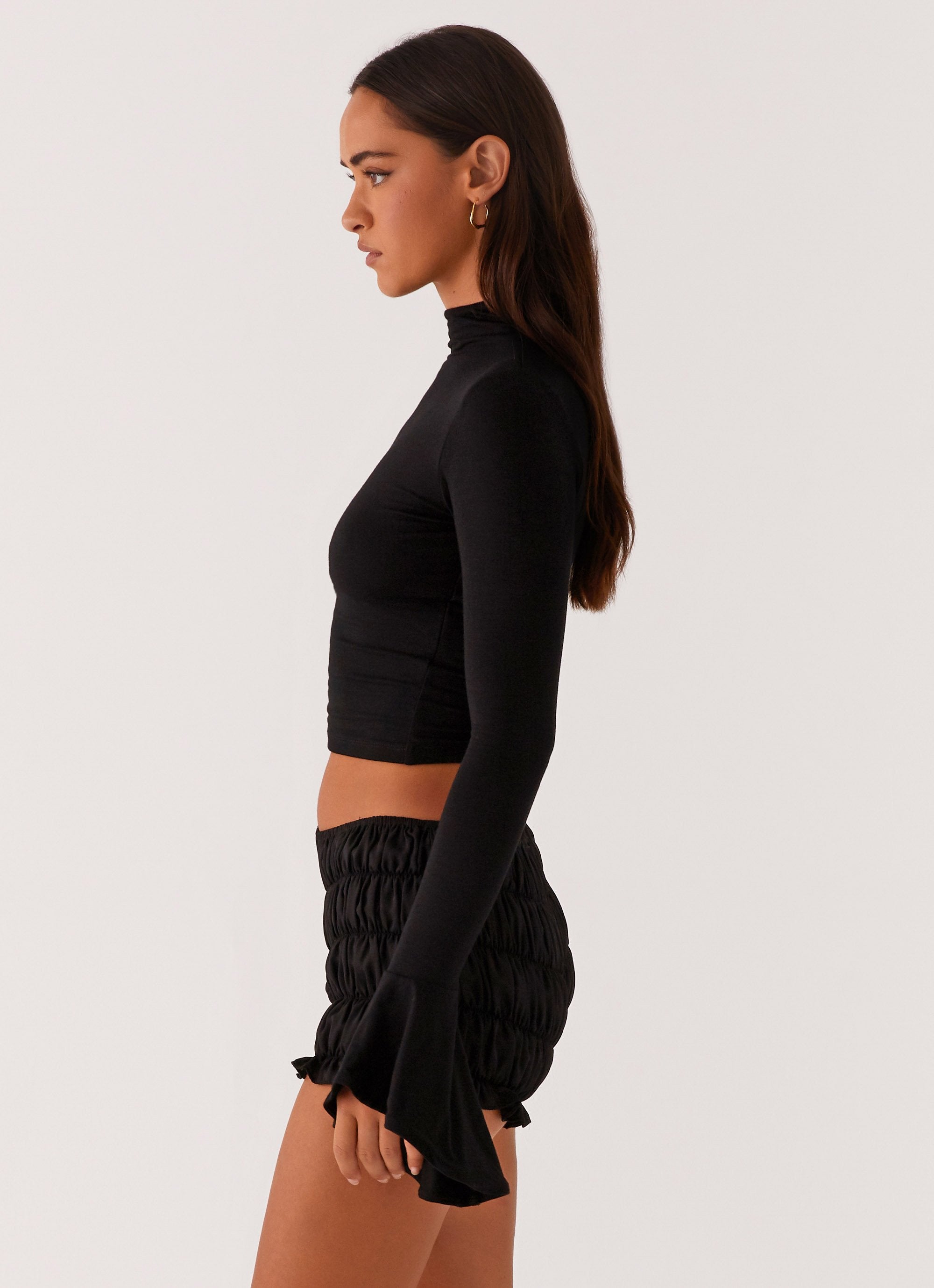 Reggie Long Sleeve Top - Black