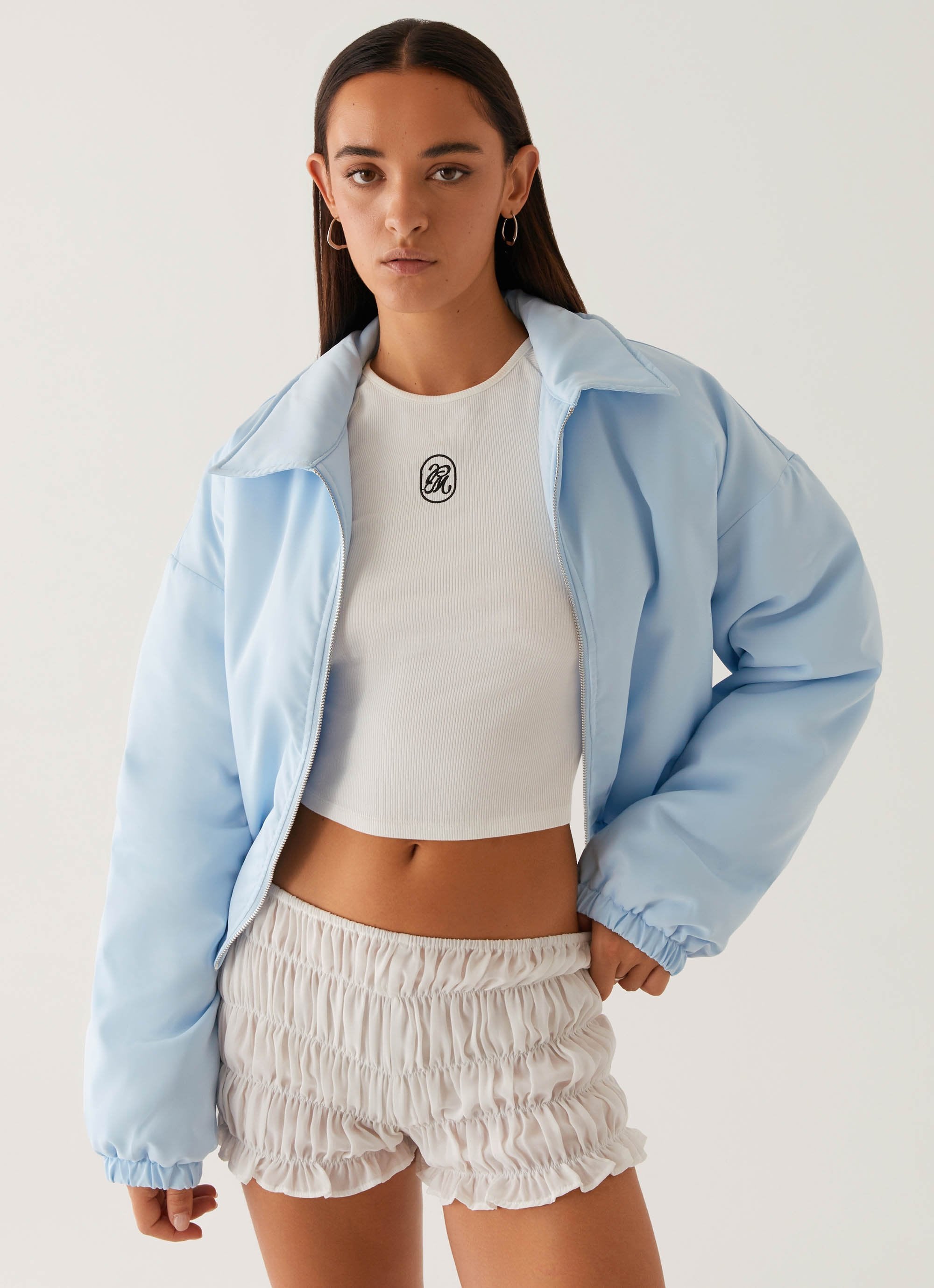 Baltimore Bomber Jacket - Pale Blue