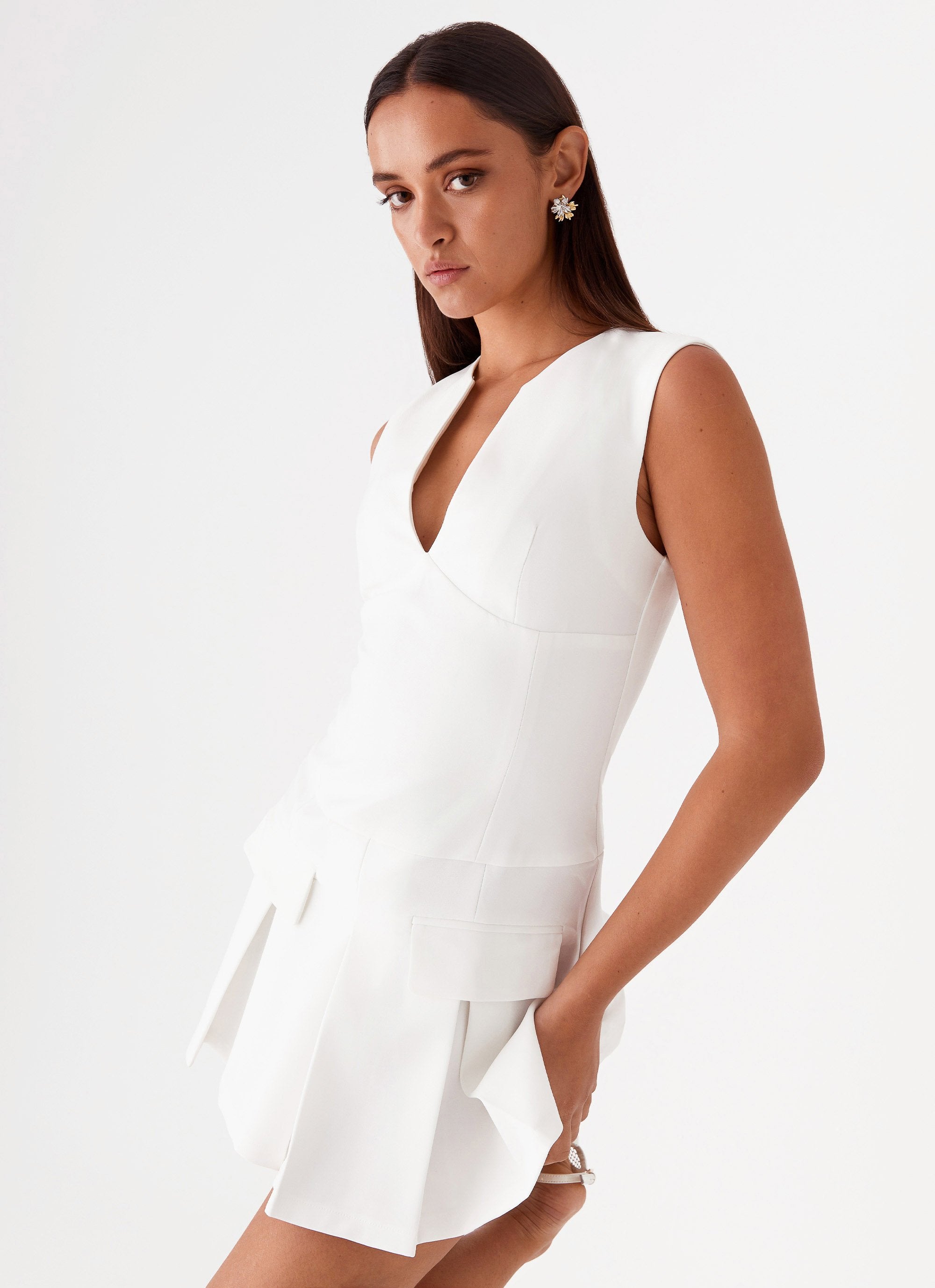 Cassia Mini Dress - White