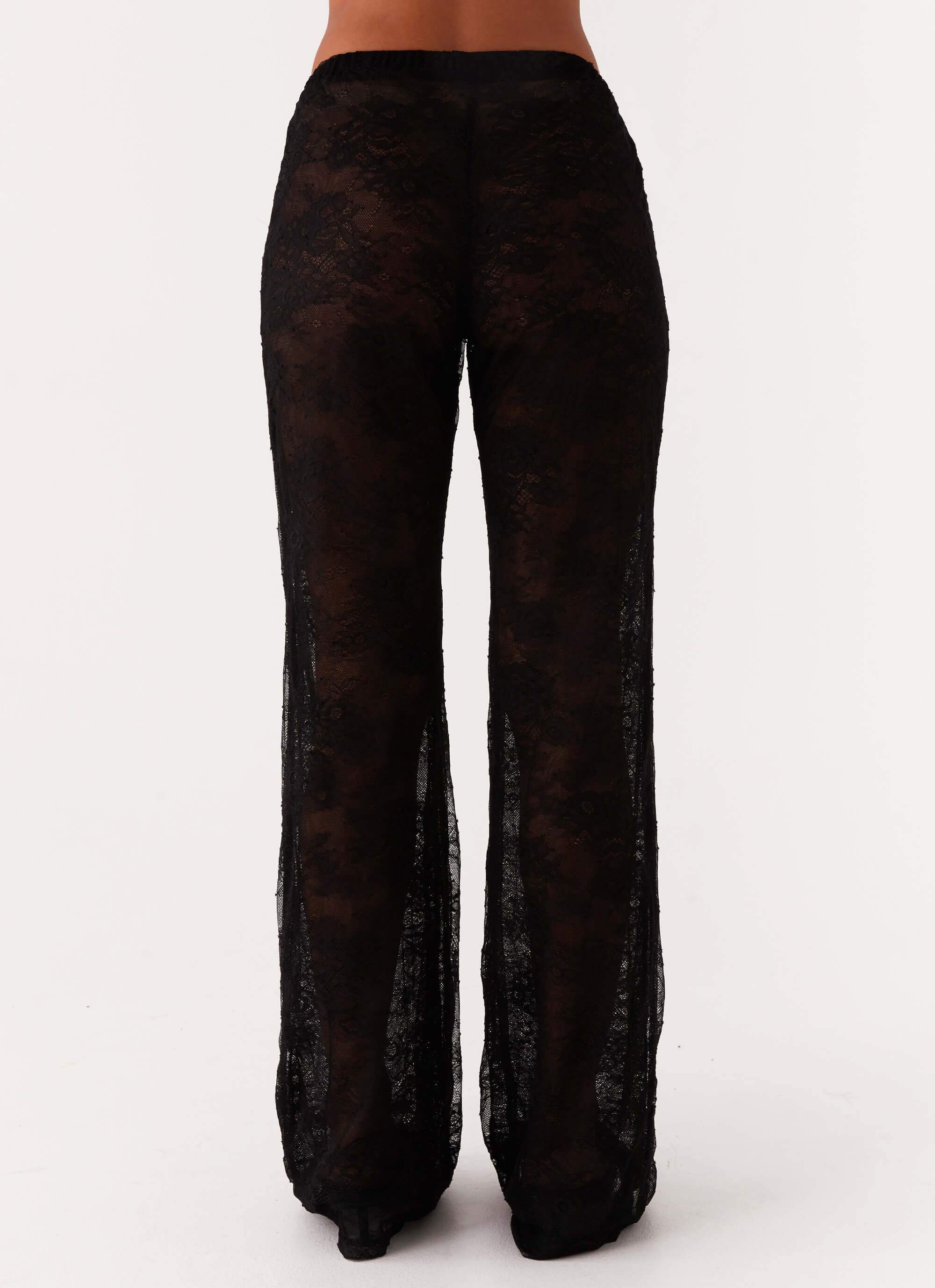 Paige Lace Pants - Black