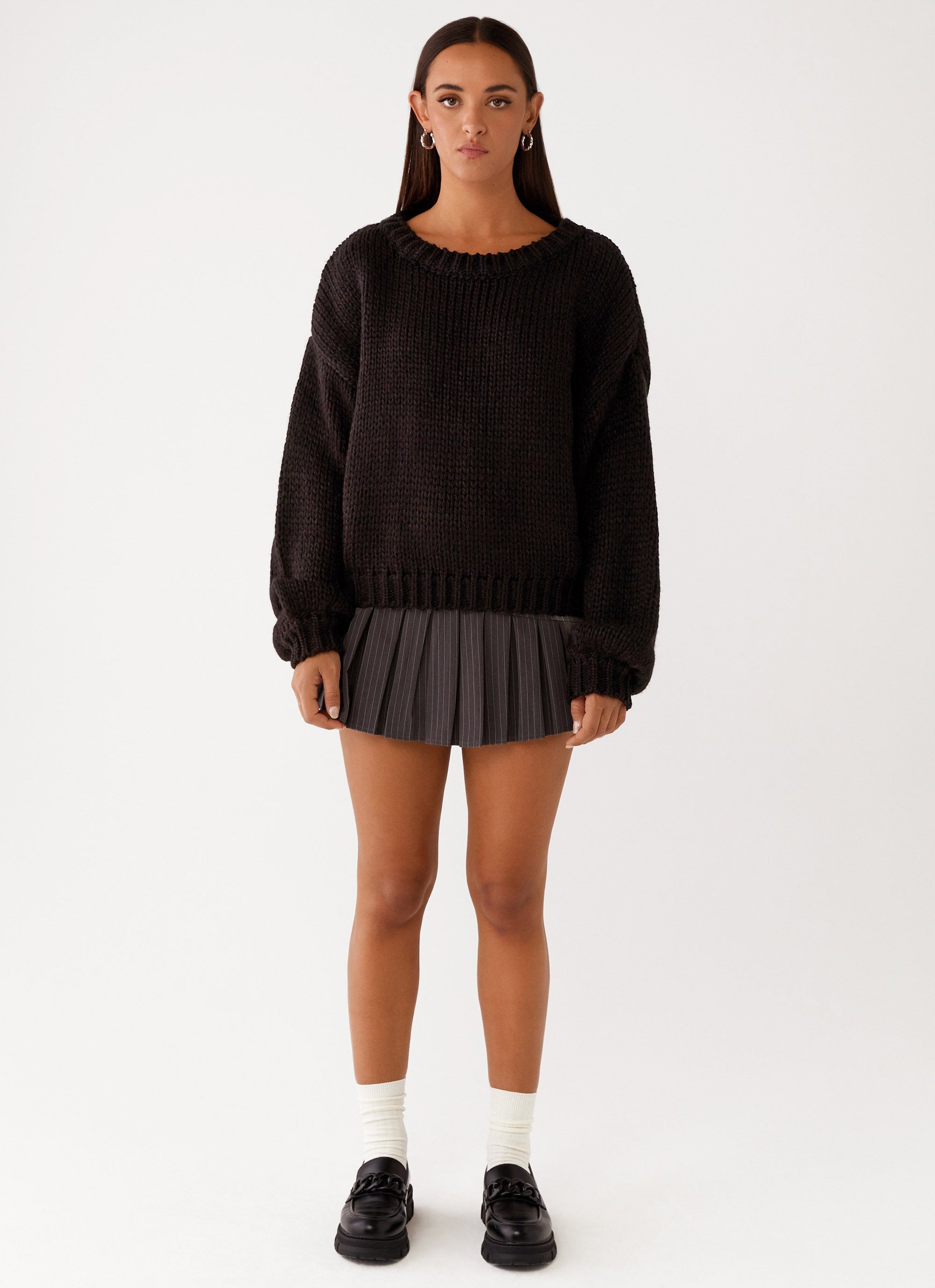 Costella Knit Sweater - Black