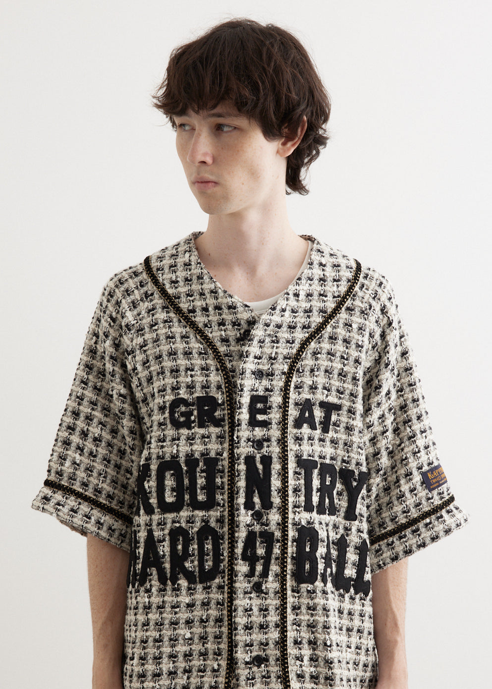 Fancy Tweed Great Kountry Baseball Shirt