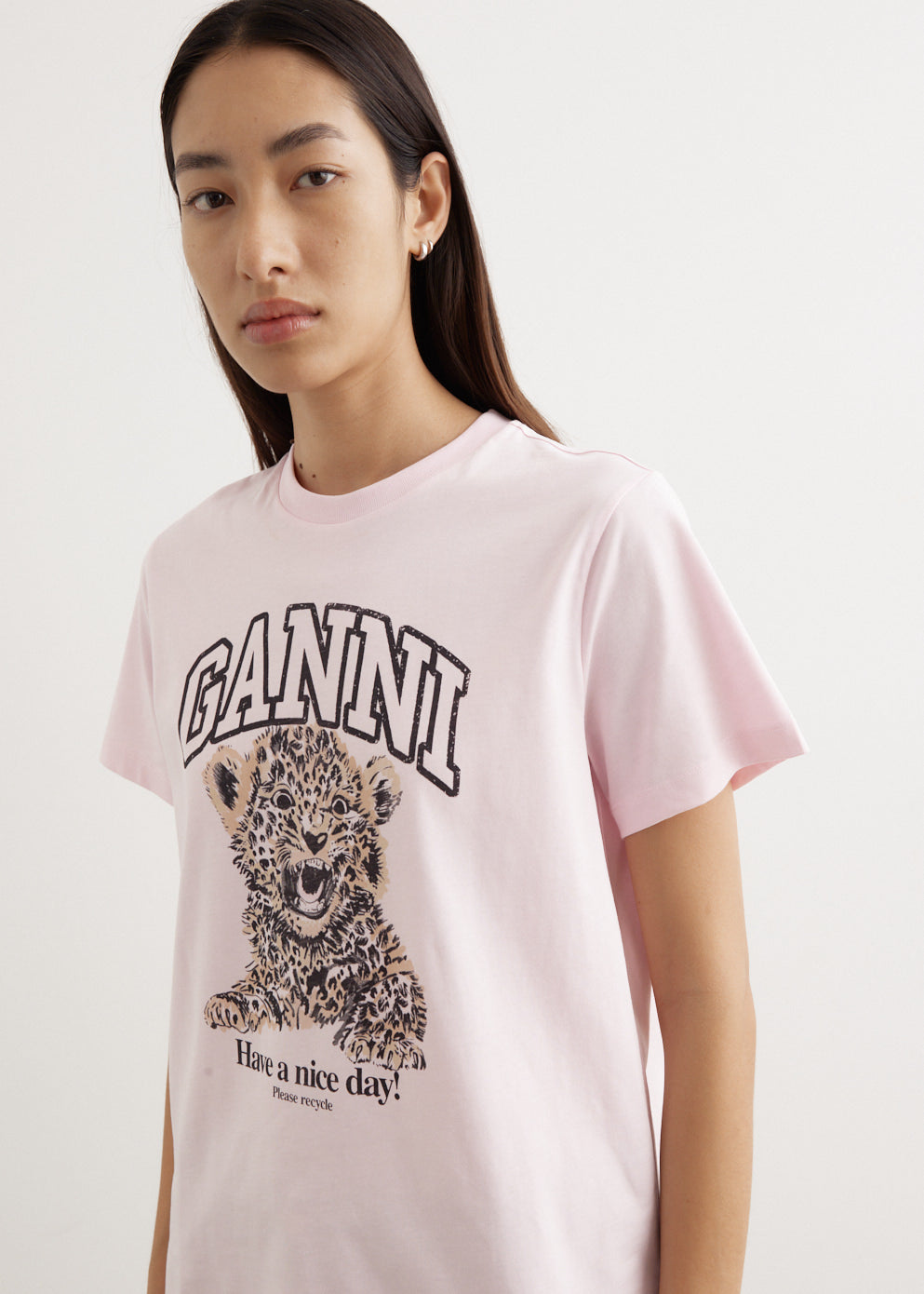 Basic Jersey Leopard Relaxed T-Shirt