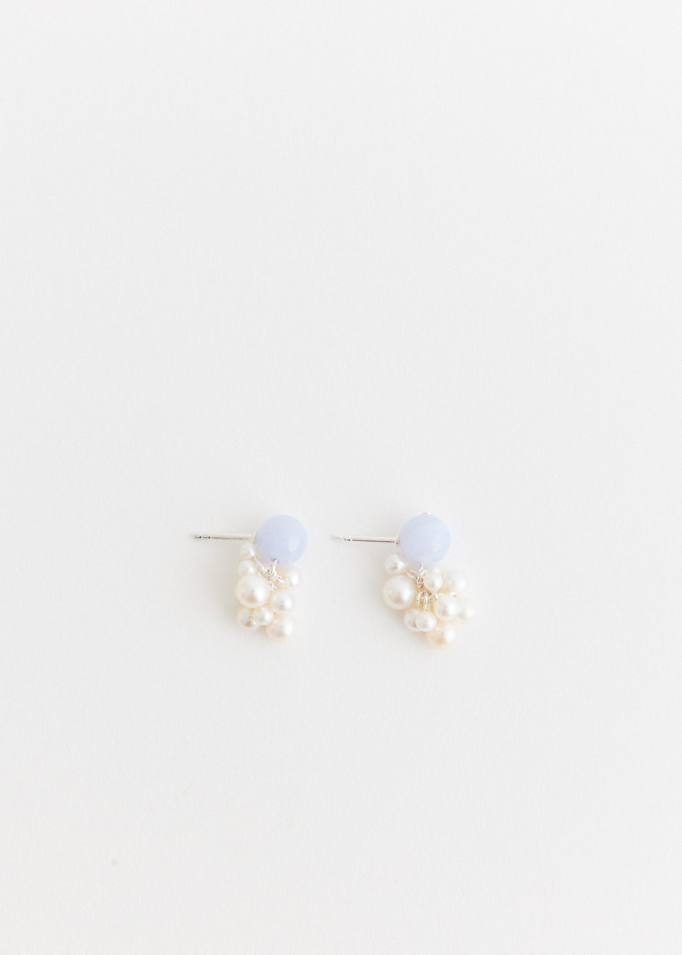 Earrings With Blue Lace Agate
