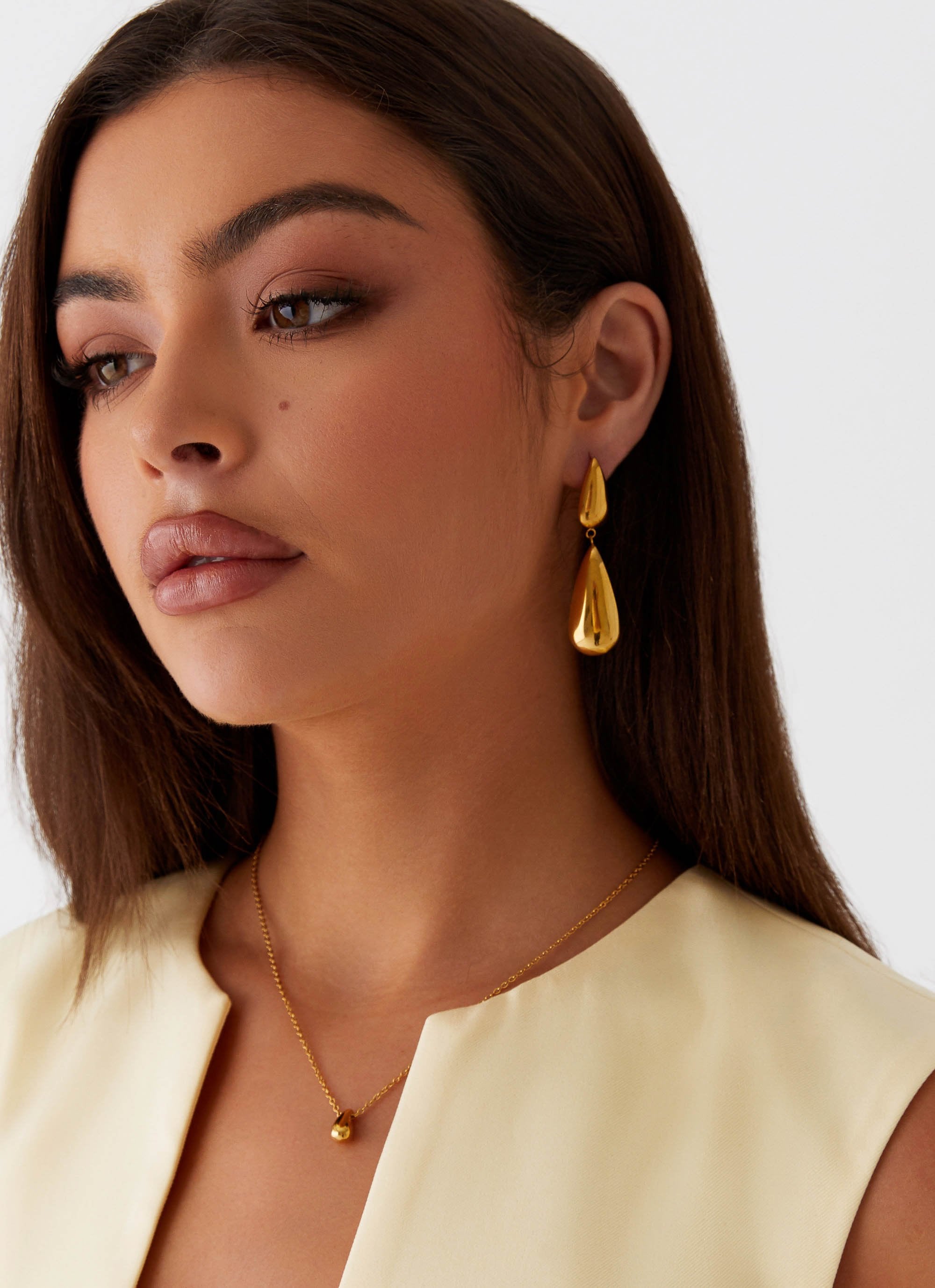 Stay True Earrings - Gold