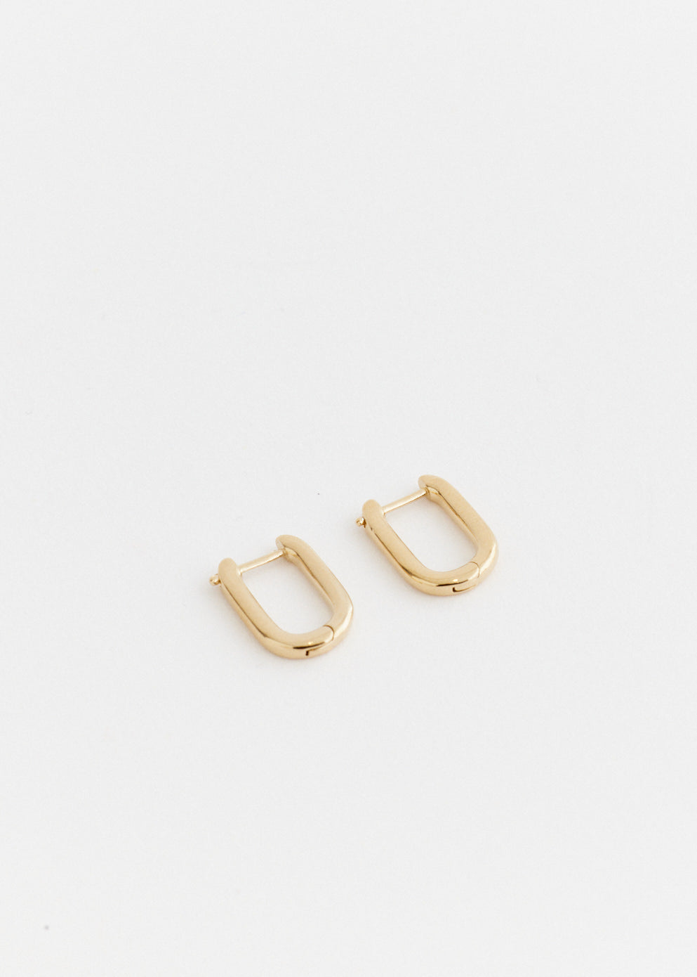 Small Oval Hoop Earrings