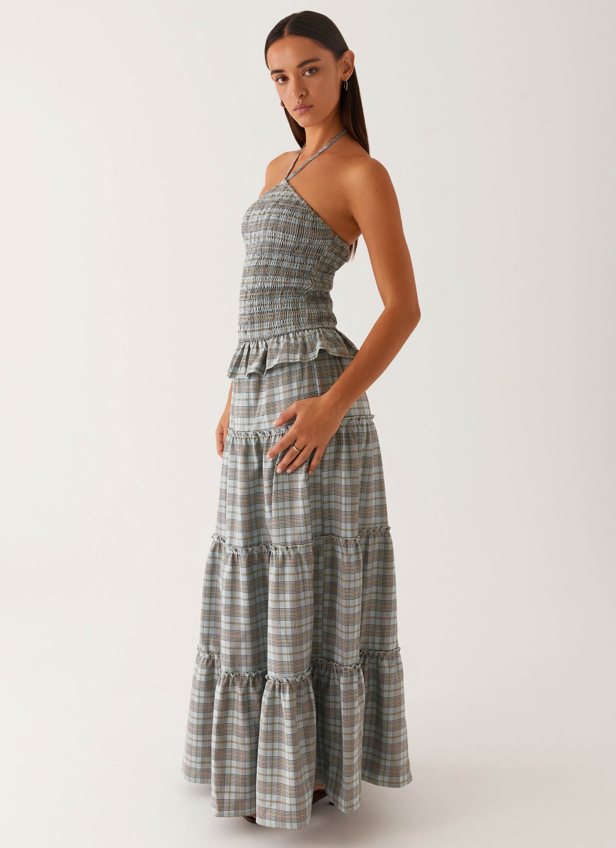 Picture This Maxi Dress - Check