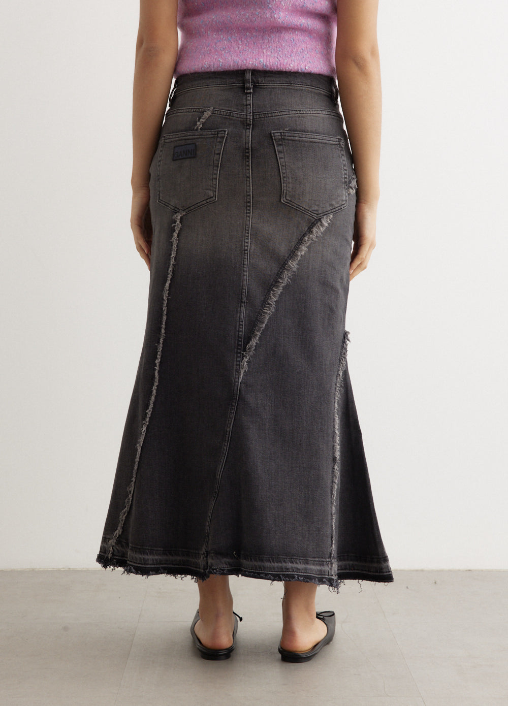 Tint Edge Denim Long Skirt