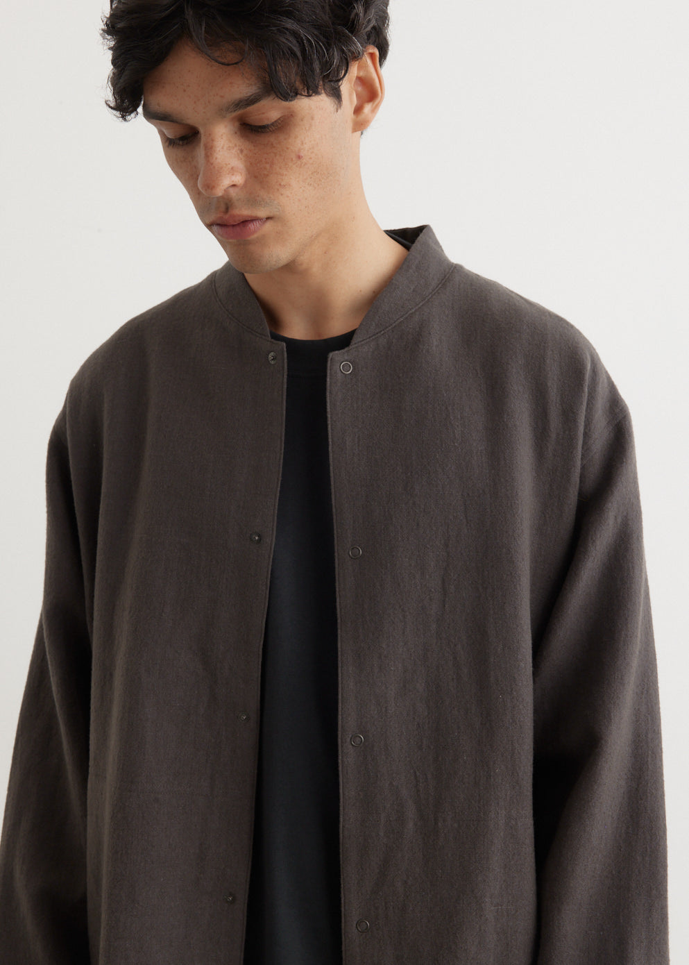 Linen Wool Mix Blouson