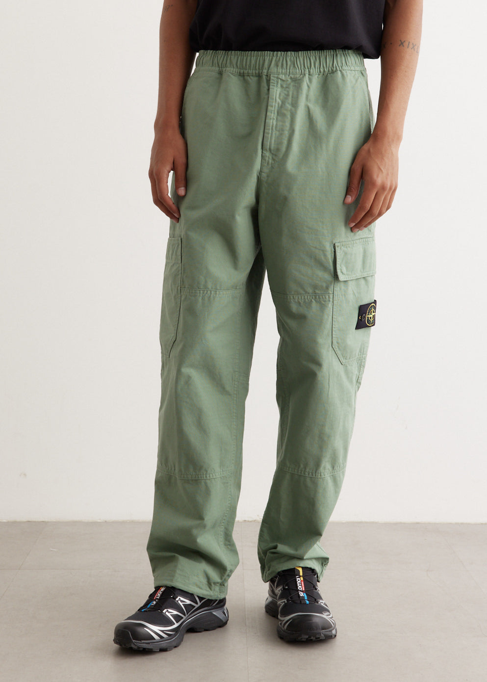 Relaxed Fit Cotton Ripstop Cargo Pants