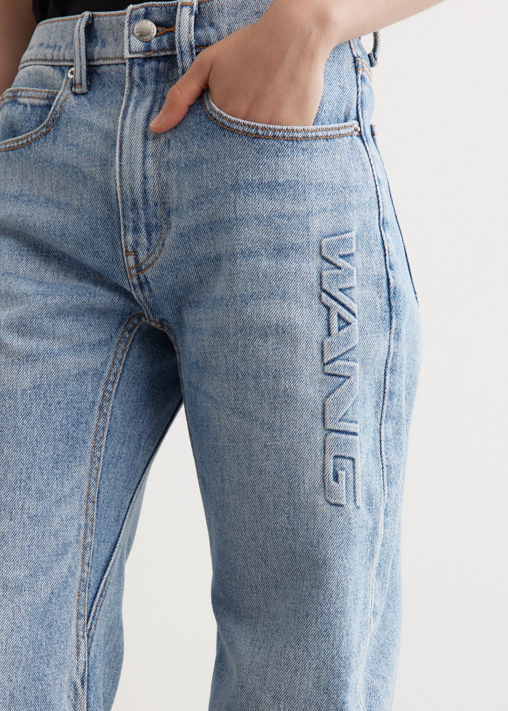 Mid Rise Bowed Gusset Jeans