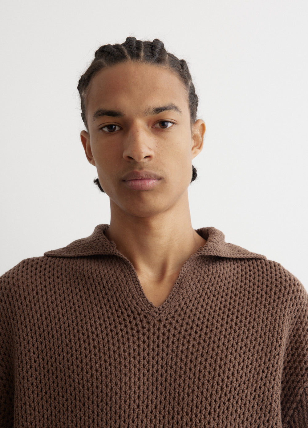 Two Tone Crochet Polo
