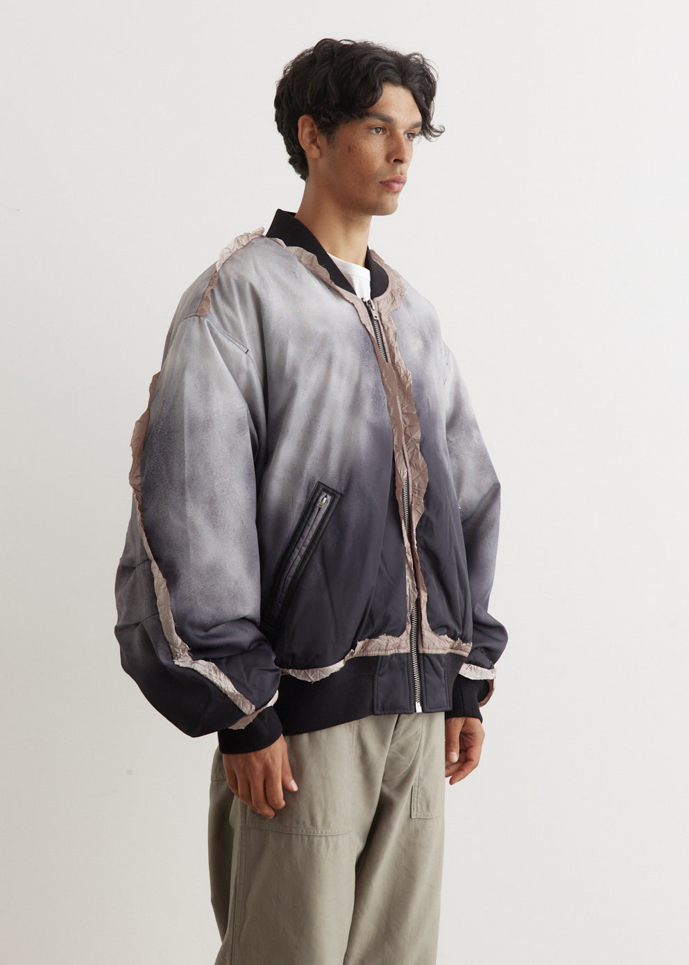 Ocari Printed Nylon Bomber