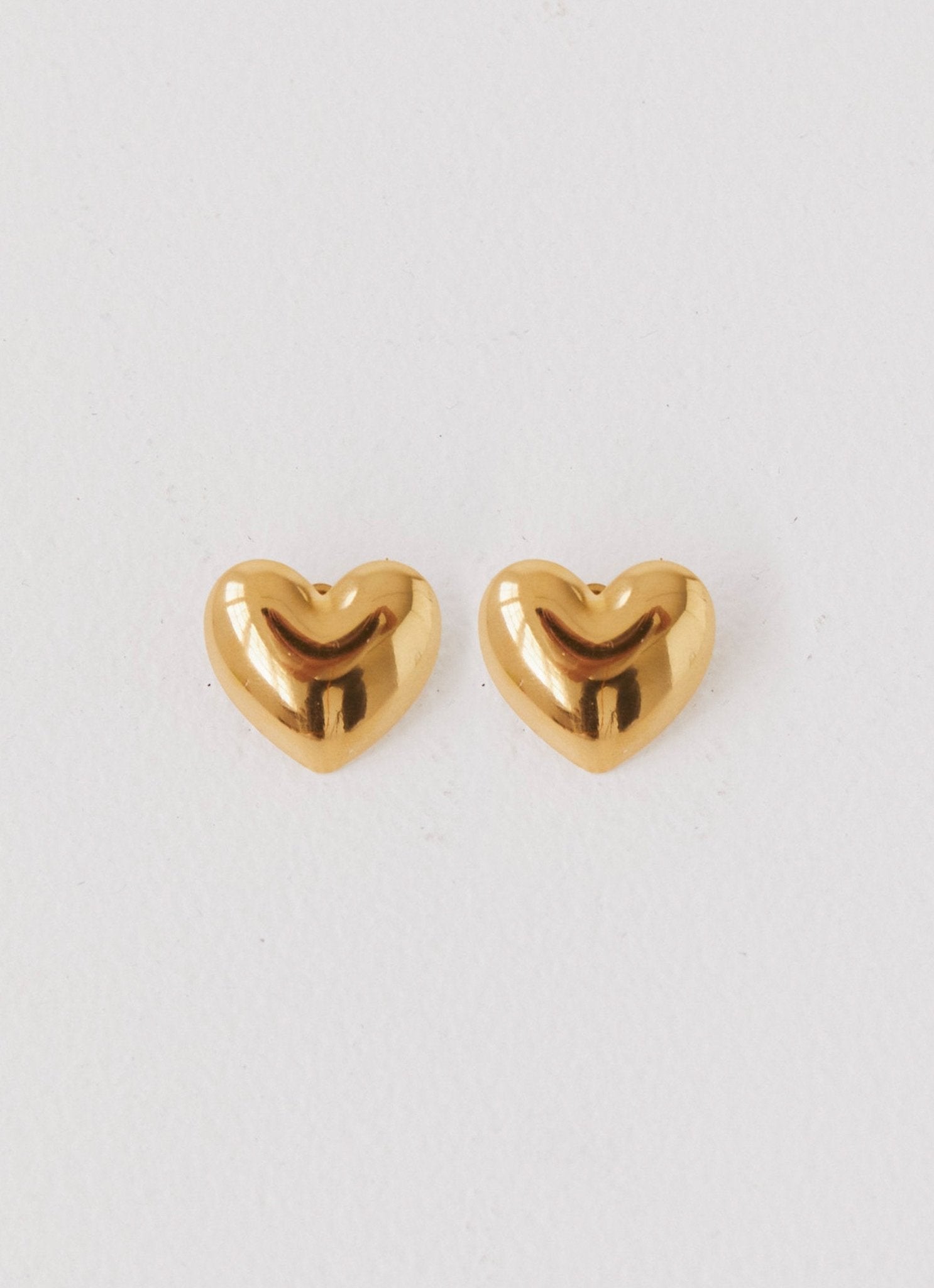 Alexa Heart Earrings - Gold