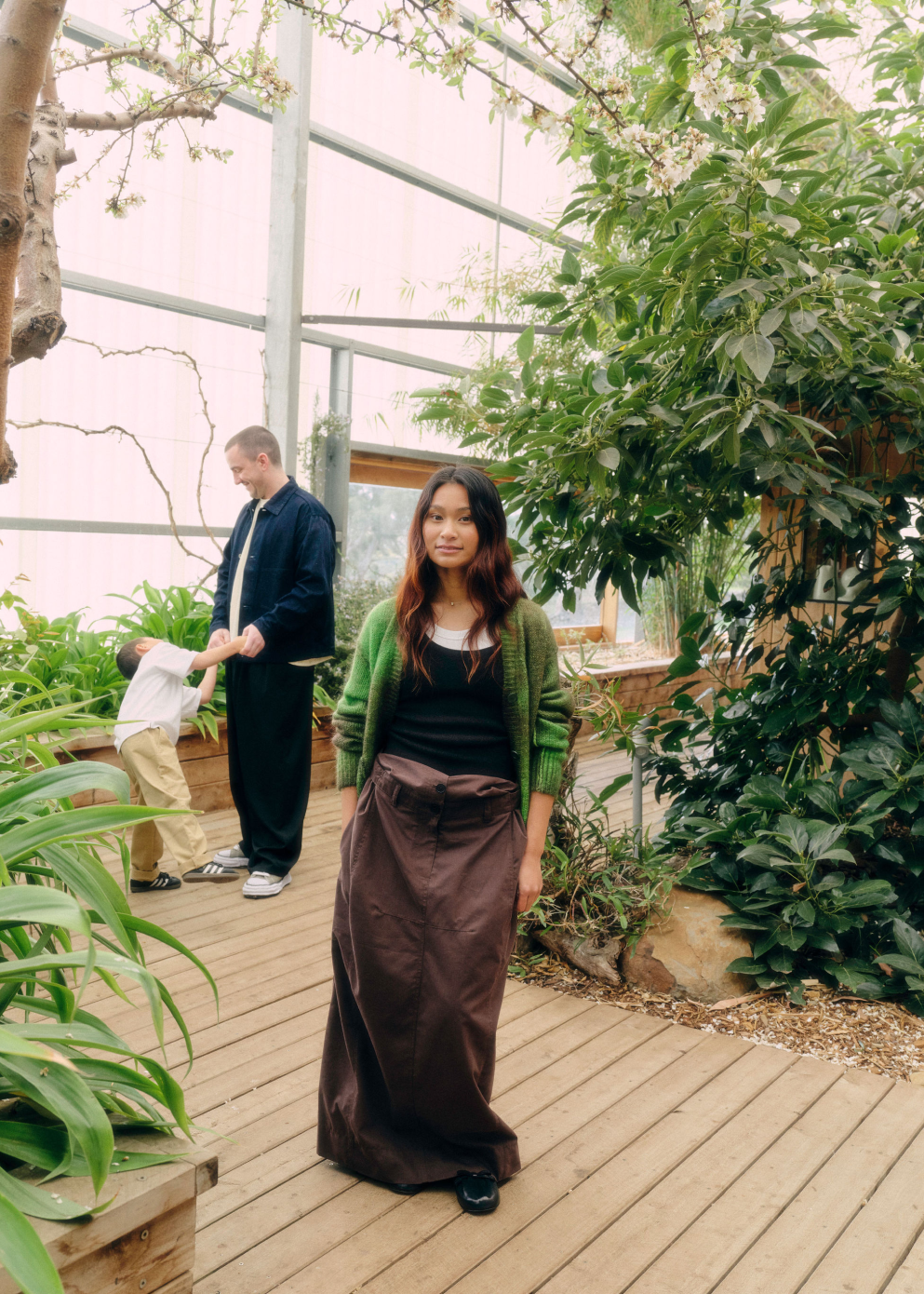 Double Waist Long Skirt