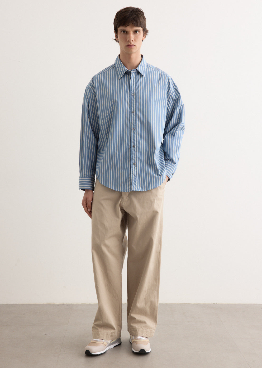 Chino Cloth Wide Pants