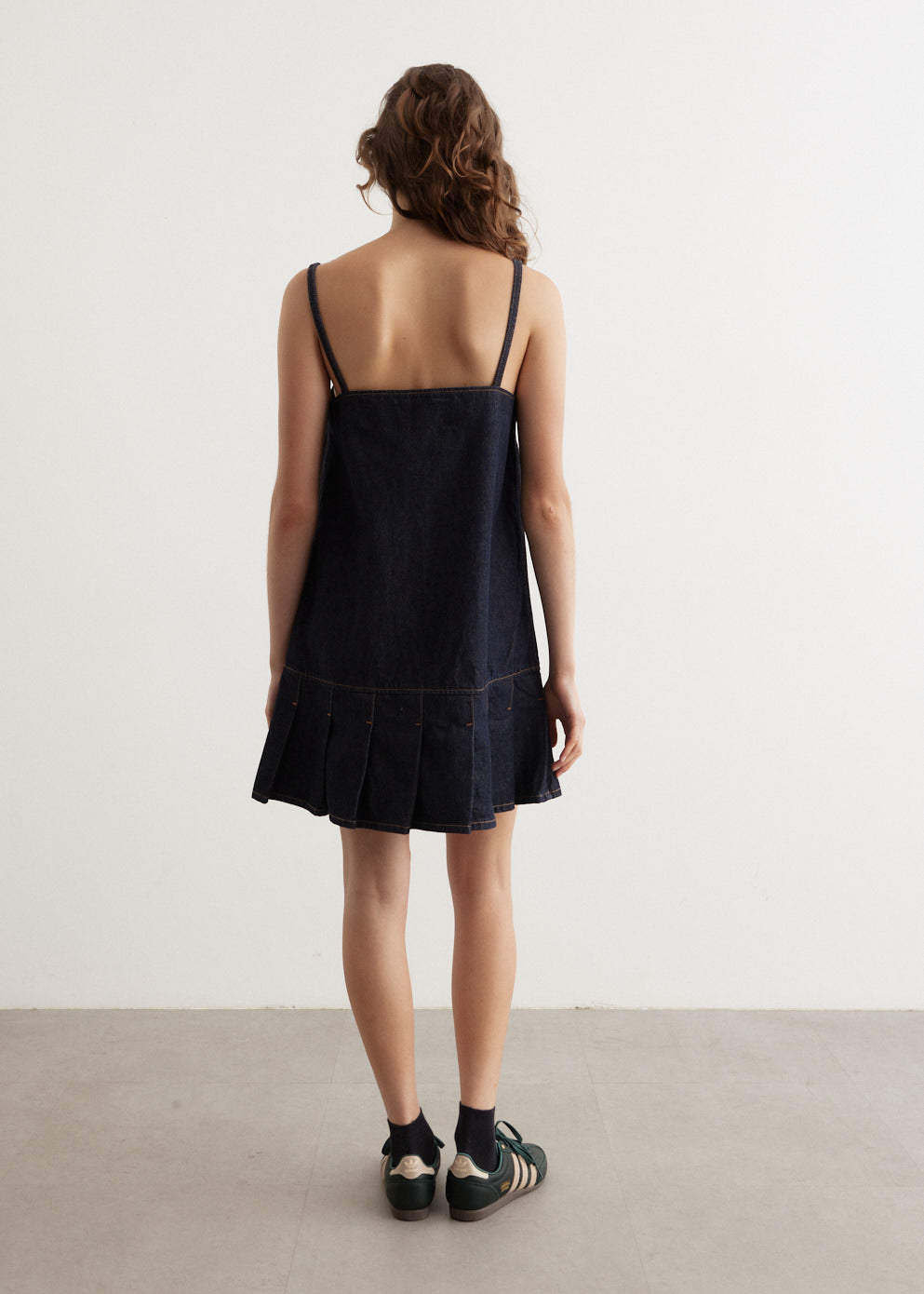 Rinse Denim Strap Mini Dress