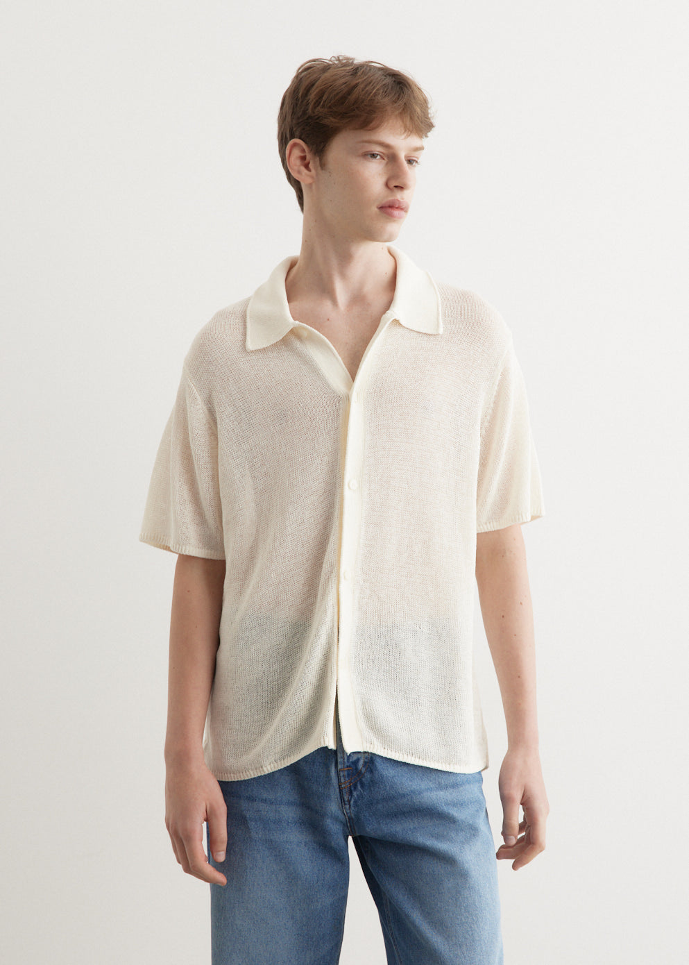 Kenneth Mesh Knit Short Sleeve Shirt