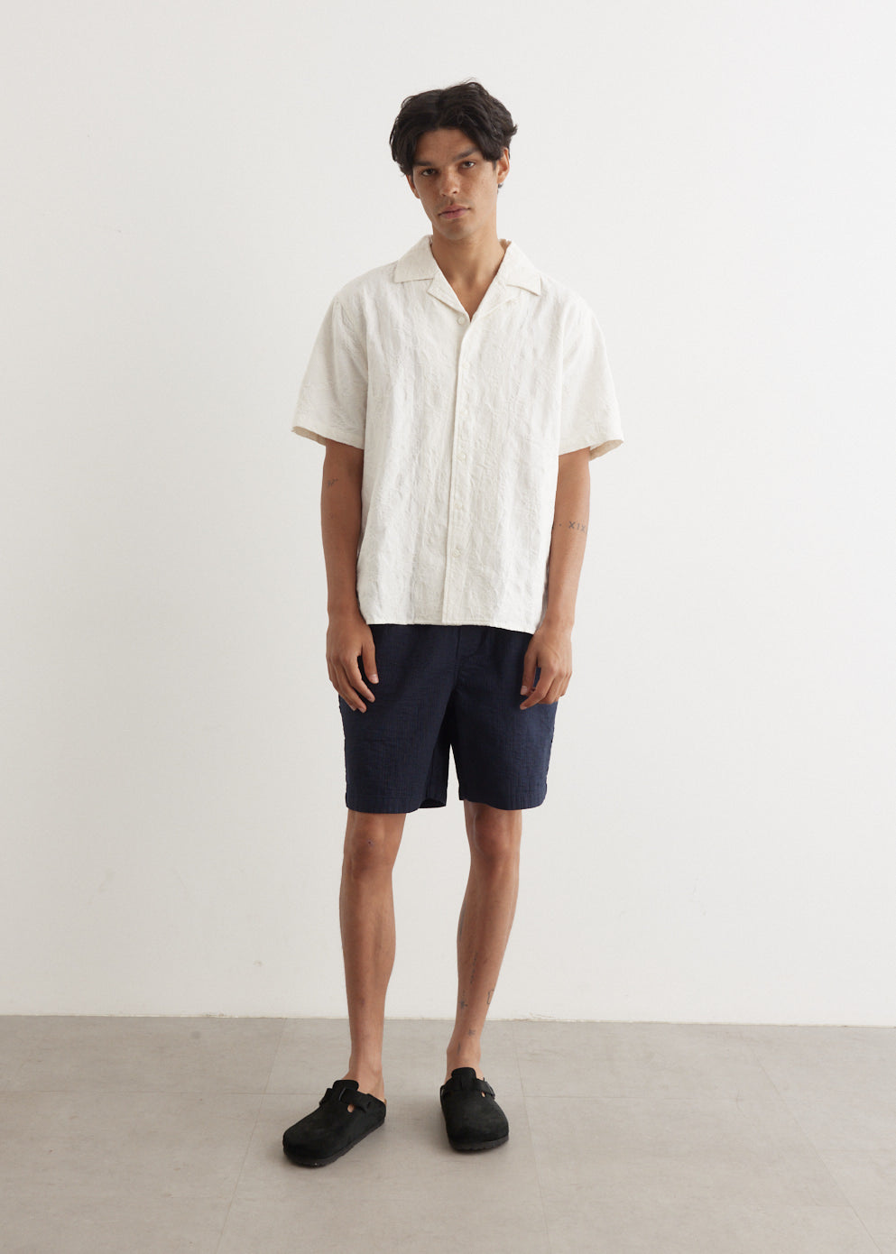 Textured Smokestack Shorts