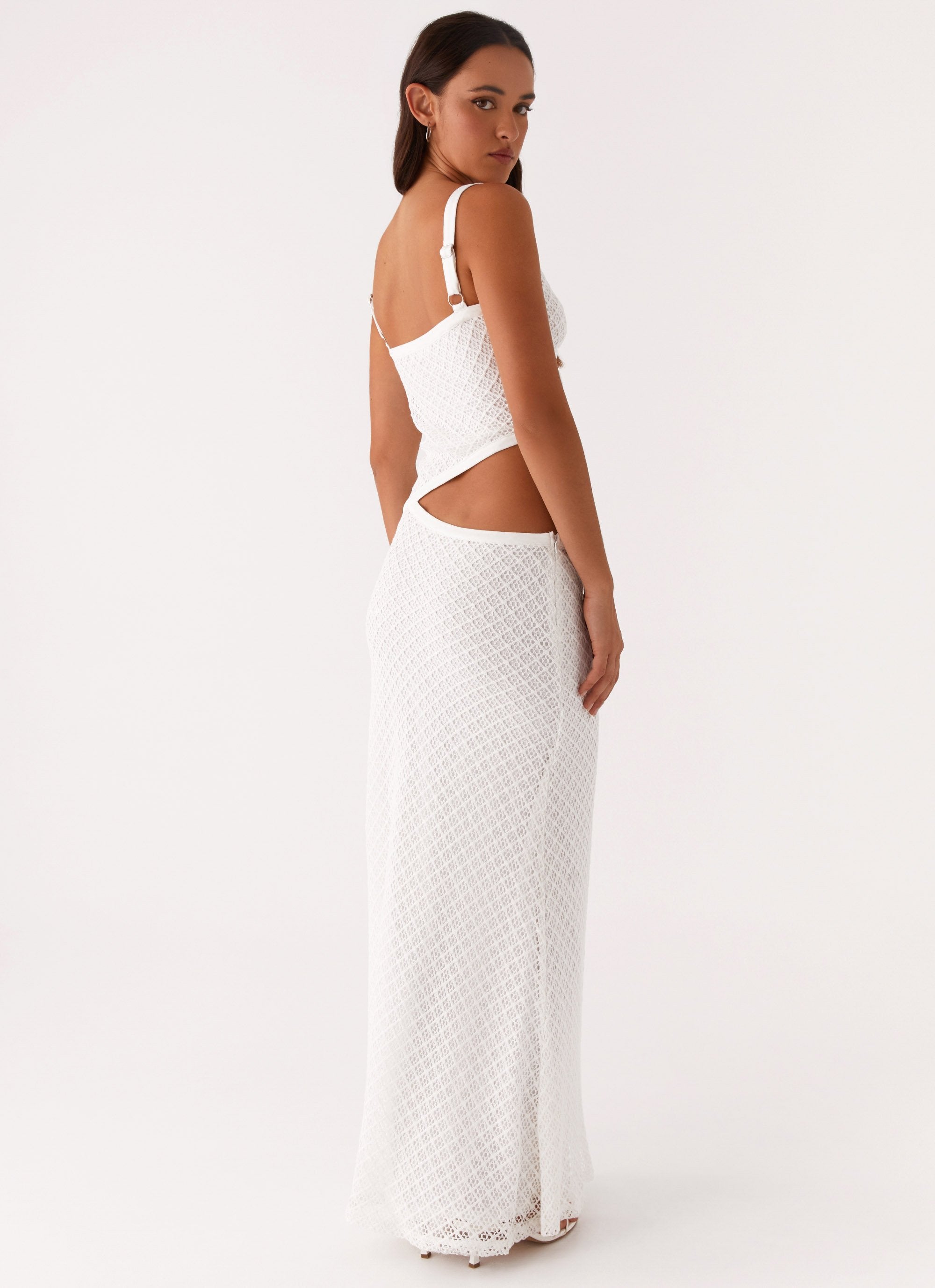 Jocelyn Maxi Dress - White Crochet