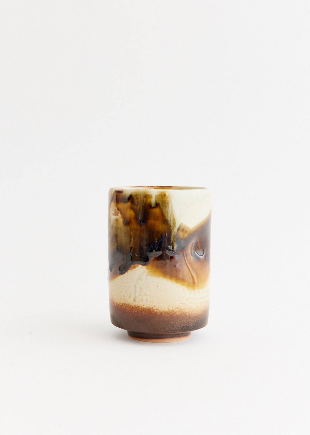 Large Teak Pinch Candle — Onsen