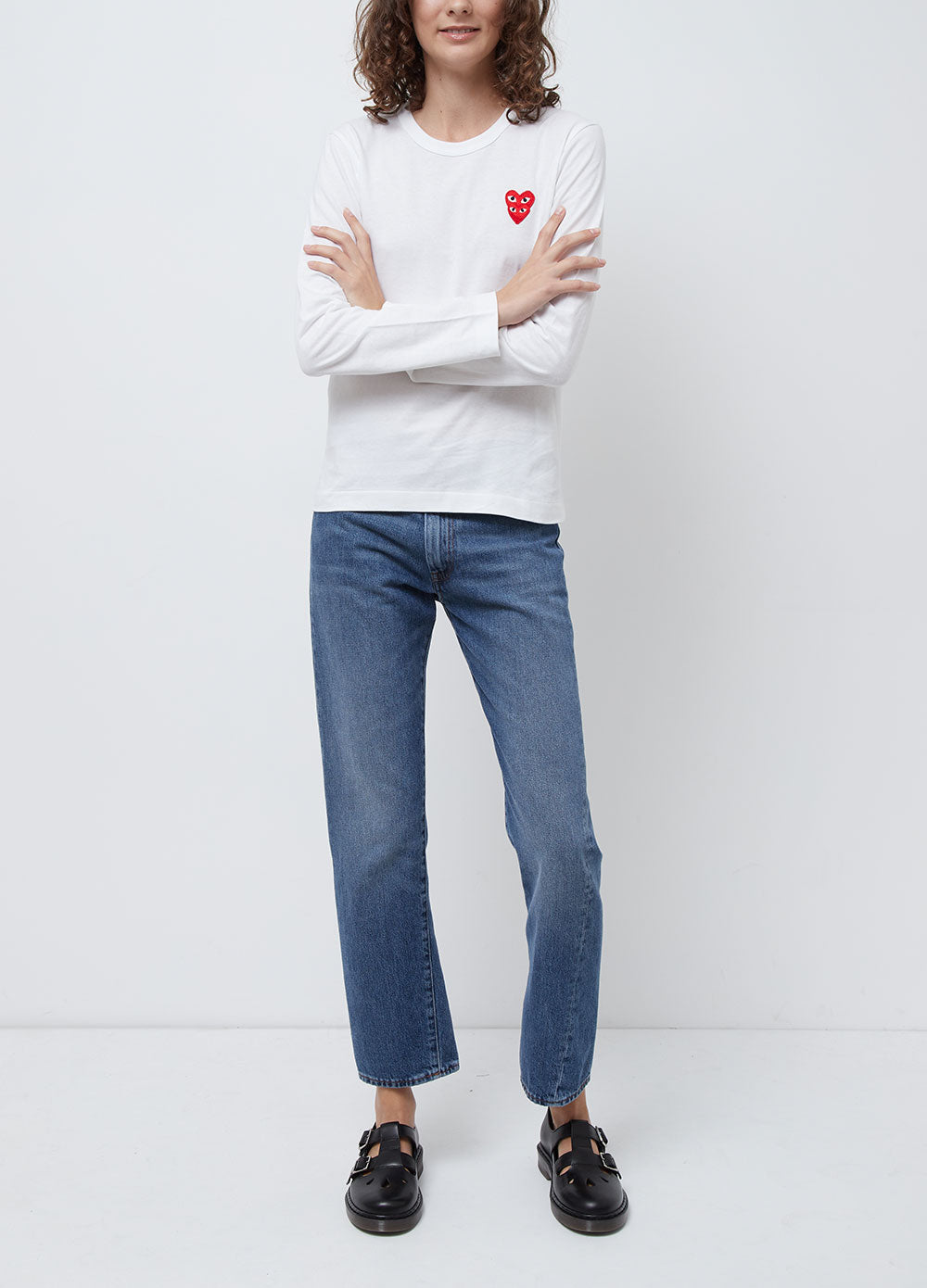 T291 Double Heart Long-sleeve T-shirt