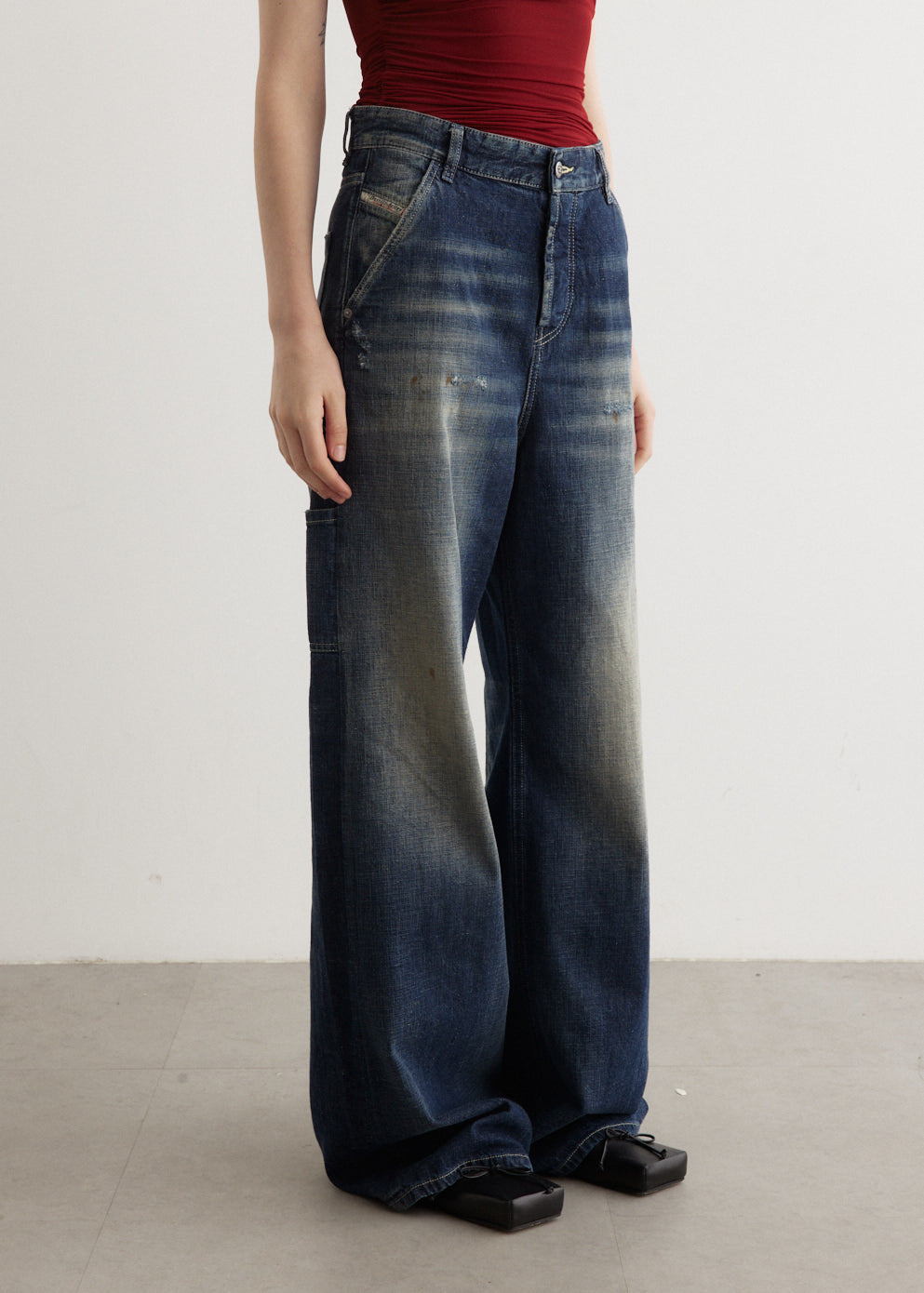 D-Sire-Work Pantalon Baggy Jeans