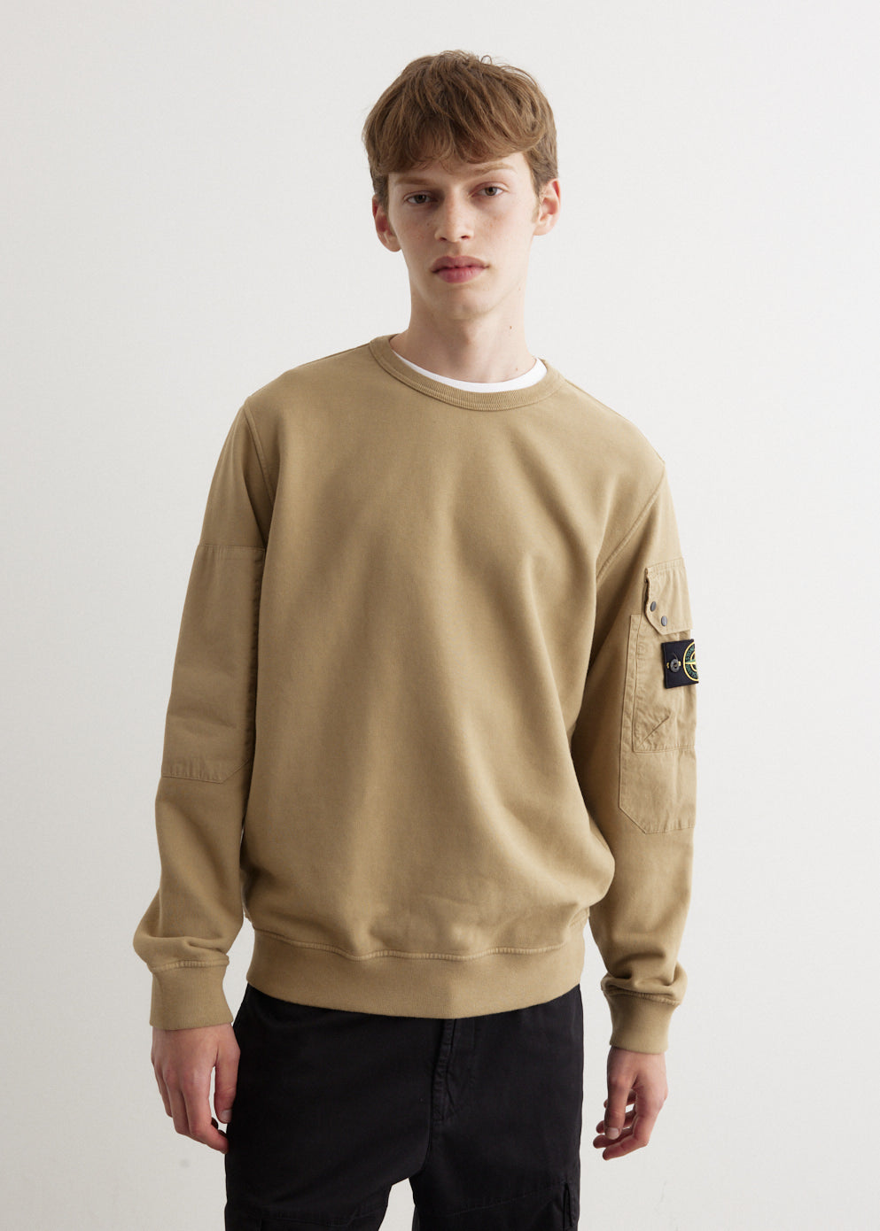 Pocket Sleeve Crewneck Sweatshirt