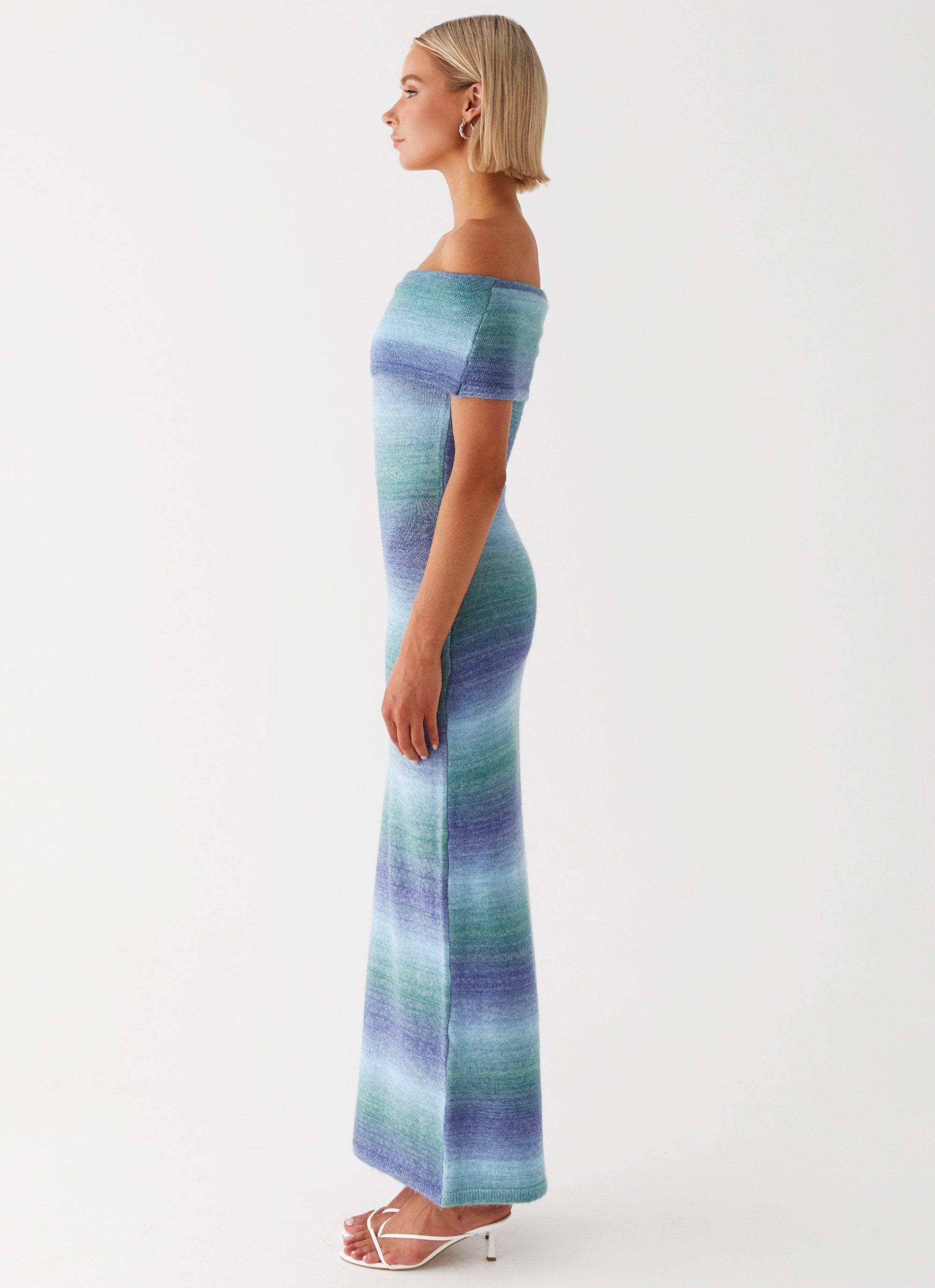 Clarity Knit Maxi Dress - Blue Ombre