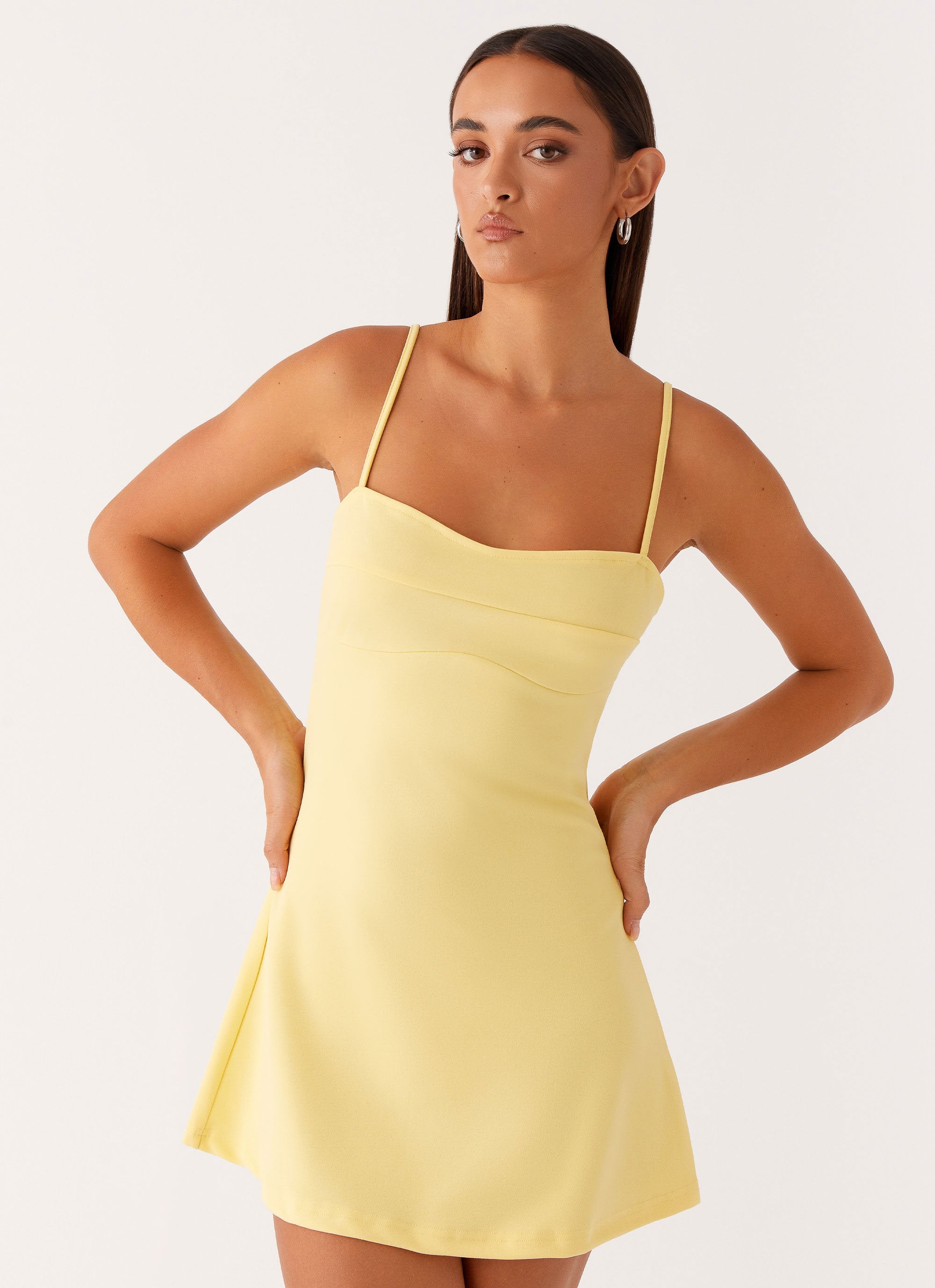 Cindy Mini Dress - Yellow