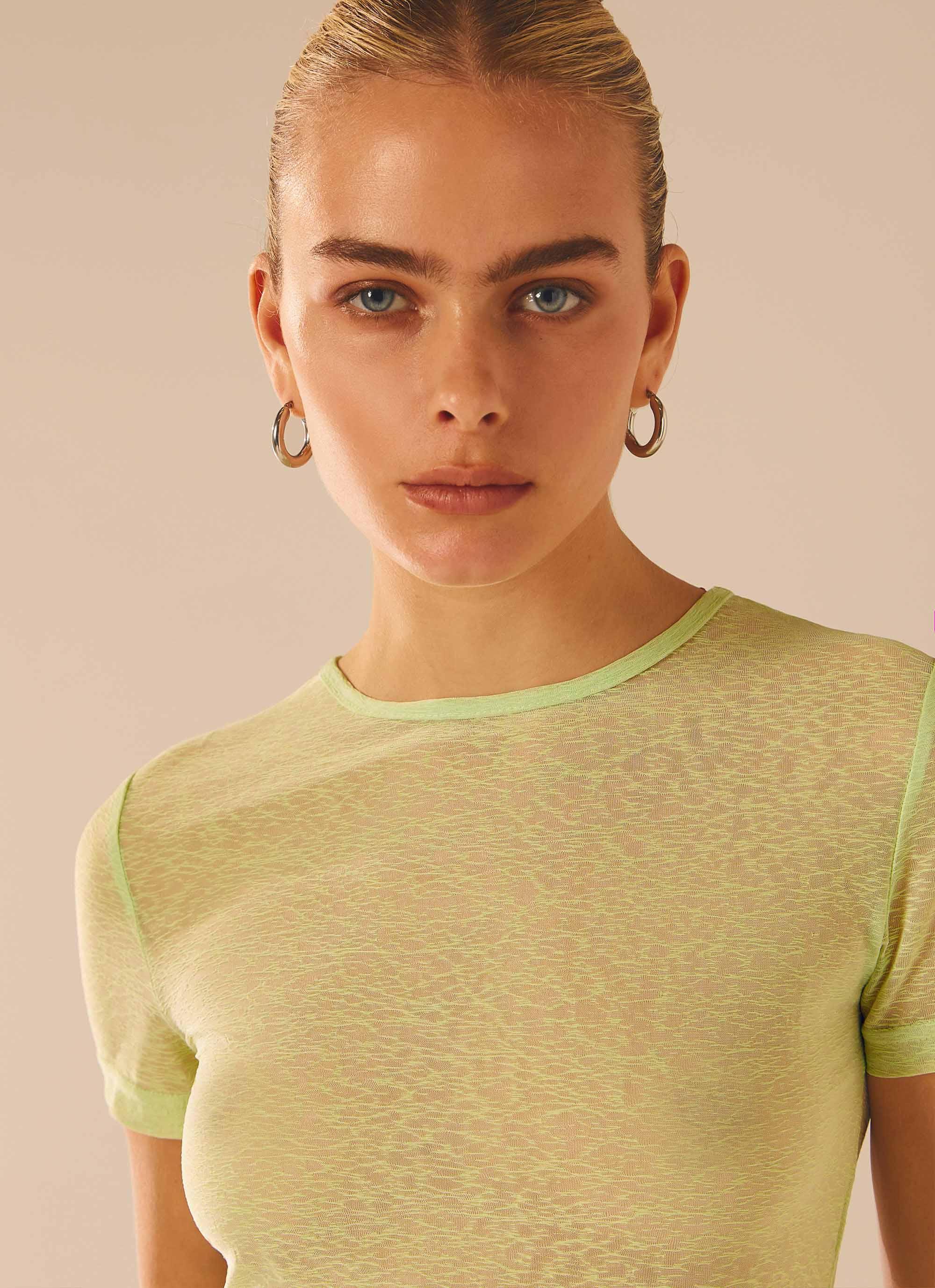 Just Like Magic Mesh Tee - Lime