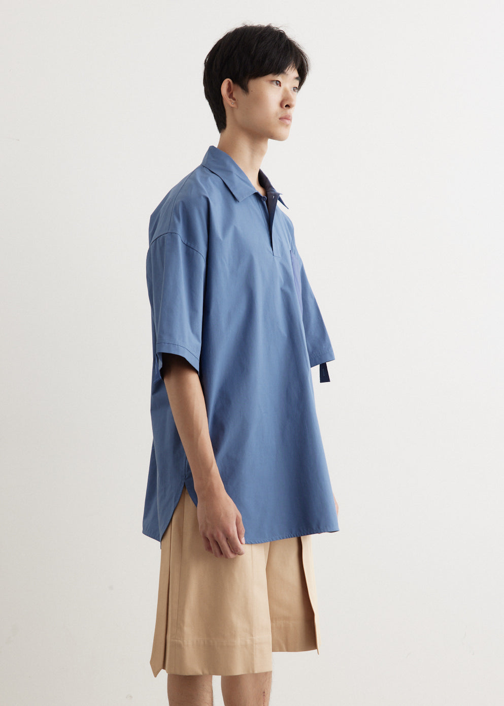 Quilted Pocket Polo Top