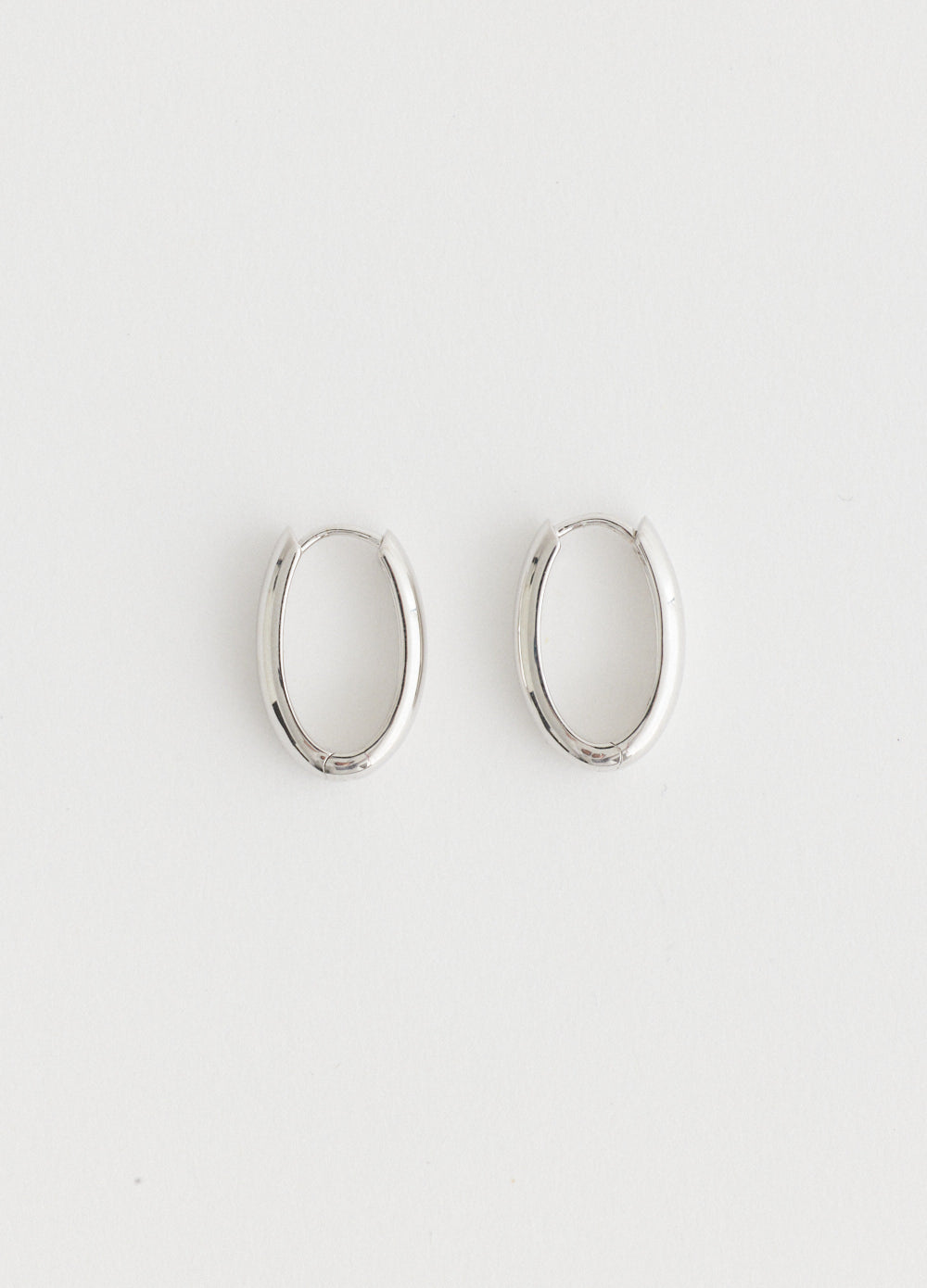 Oval Hoop Earrings