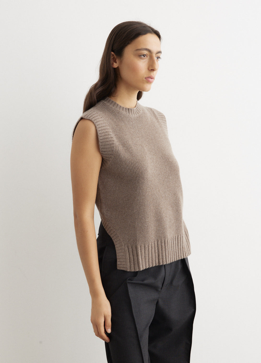 Cashmere Cutaway Vest