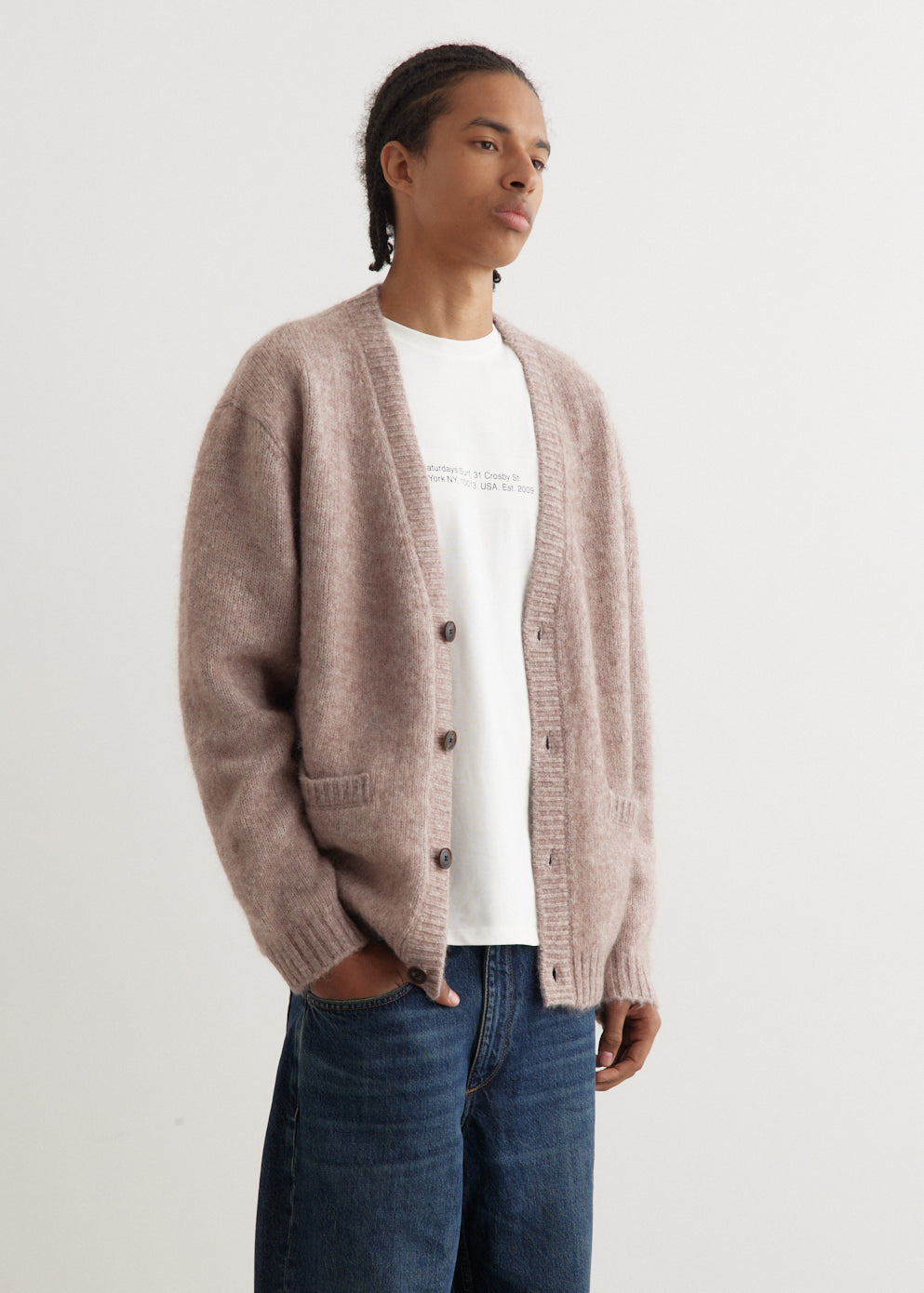 Michael Shaggy Wool Cardigan